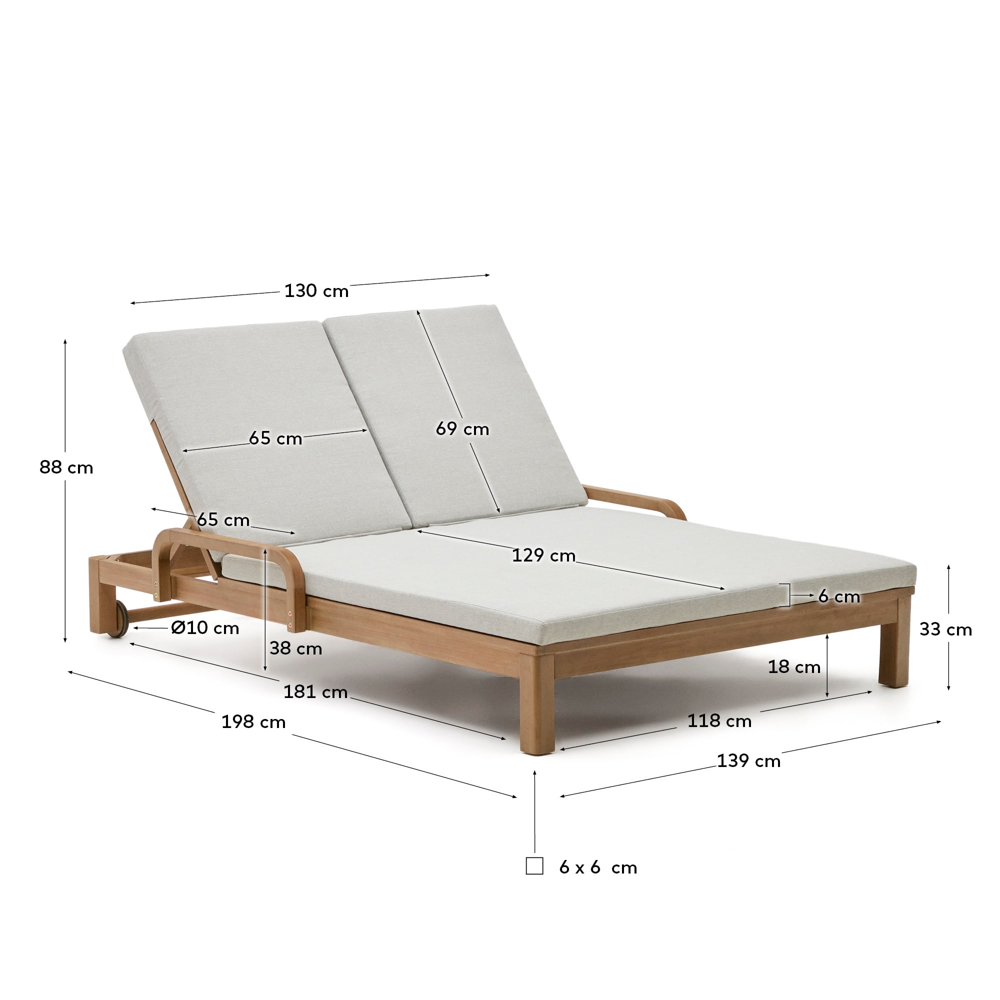 KAVE HOME Sonnenliege SONSAURA