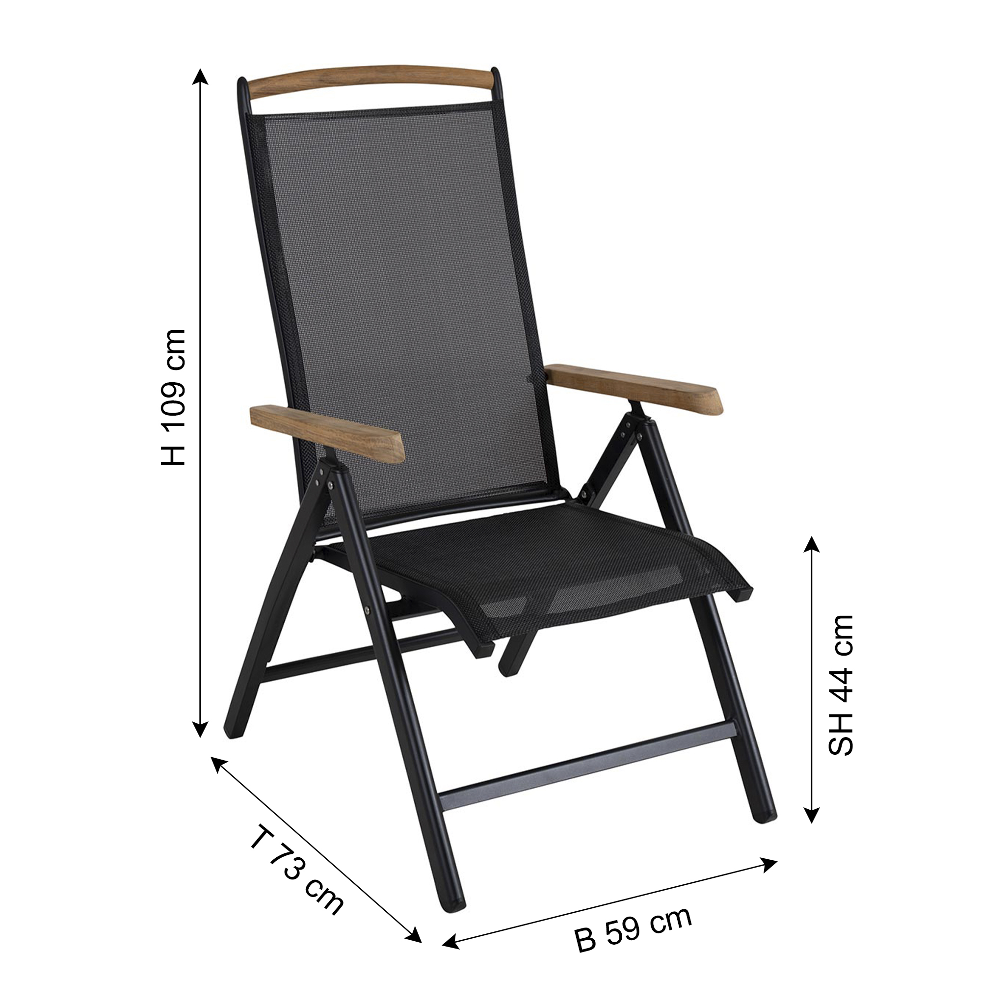 BRAFAB Chaise de jardin ANDY