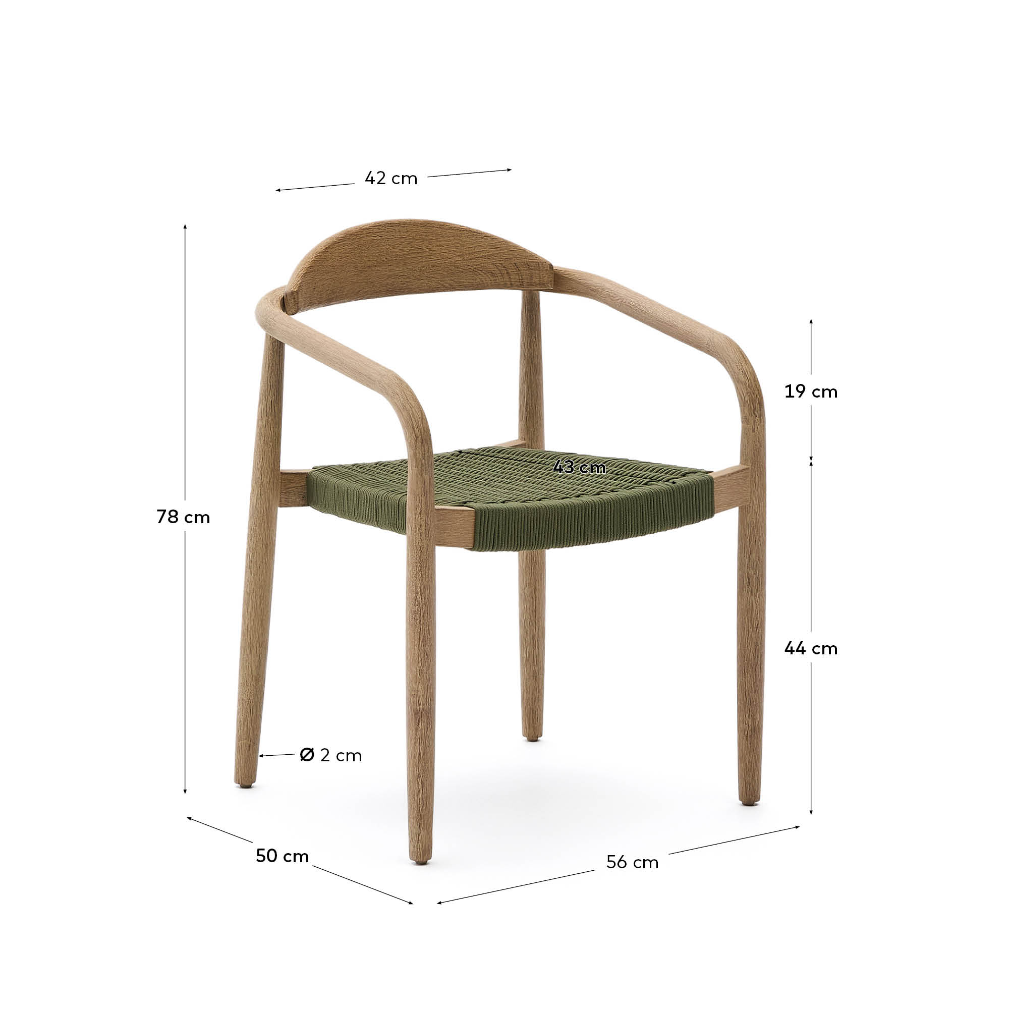 Chaise de jardin NINA de Kave Home