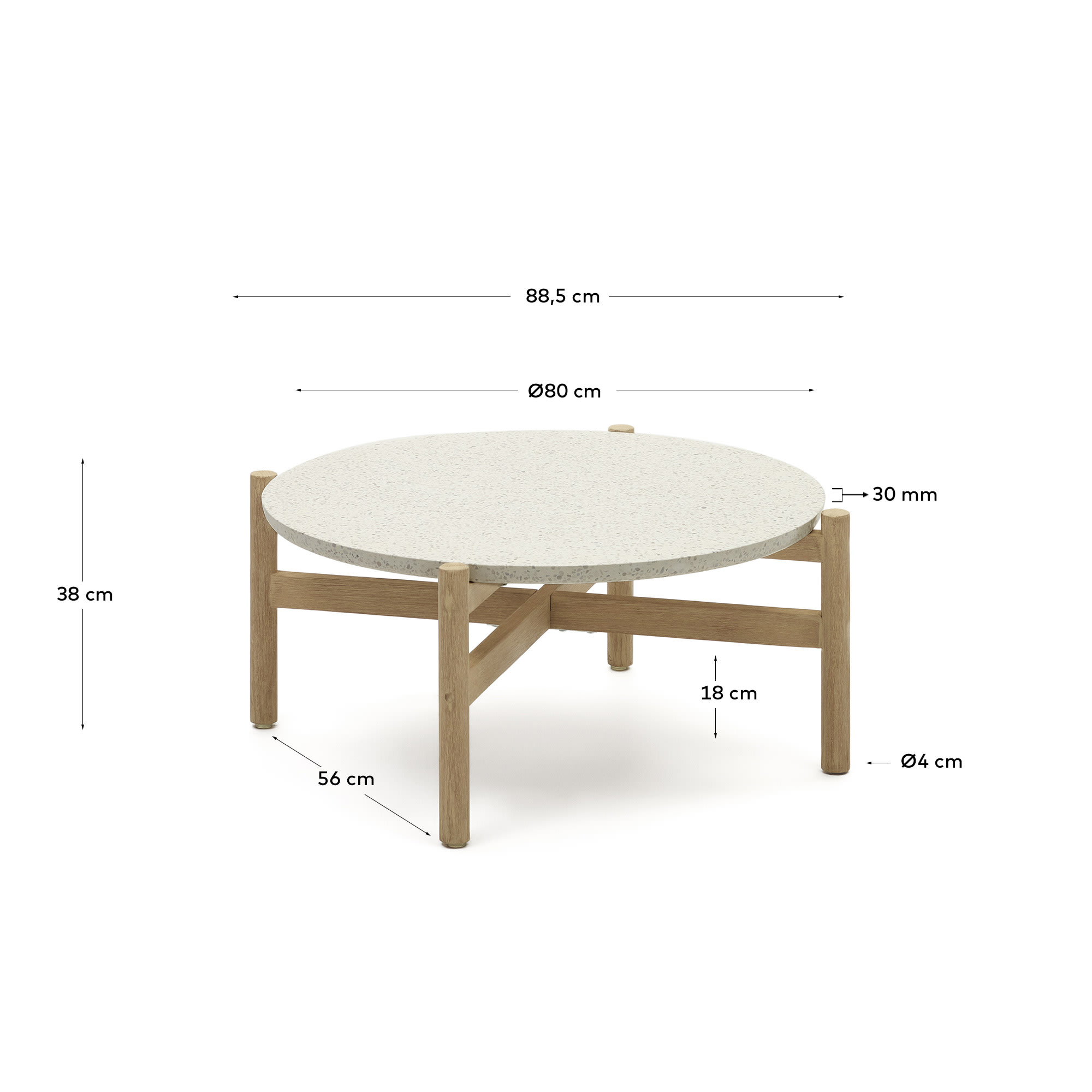 KAVE HOME Table basse POLA