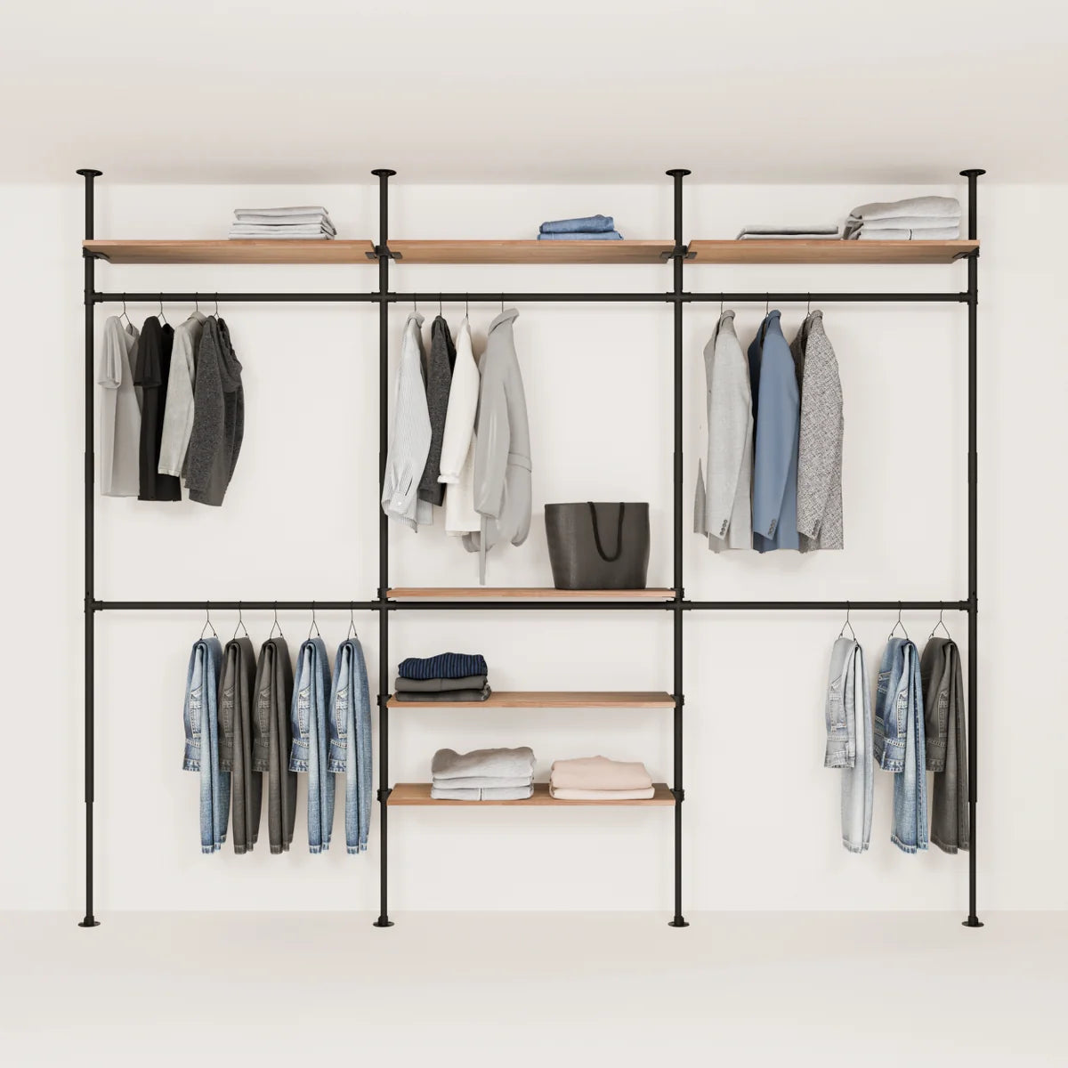 PAMO Kleiderstangensystem LOFT 3 OAK