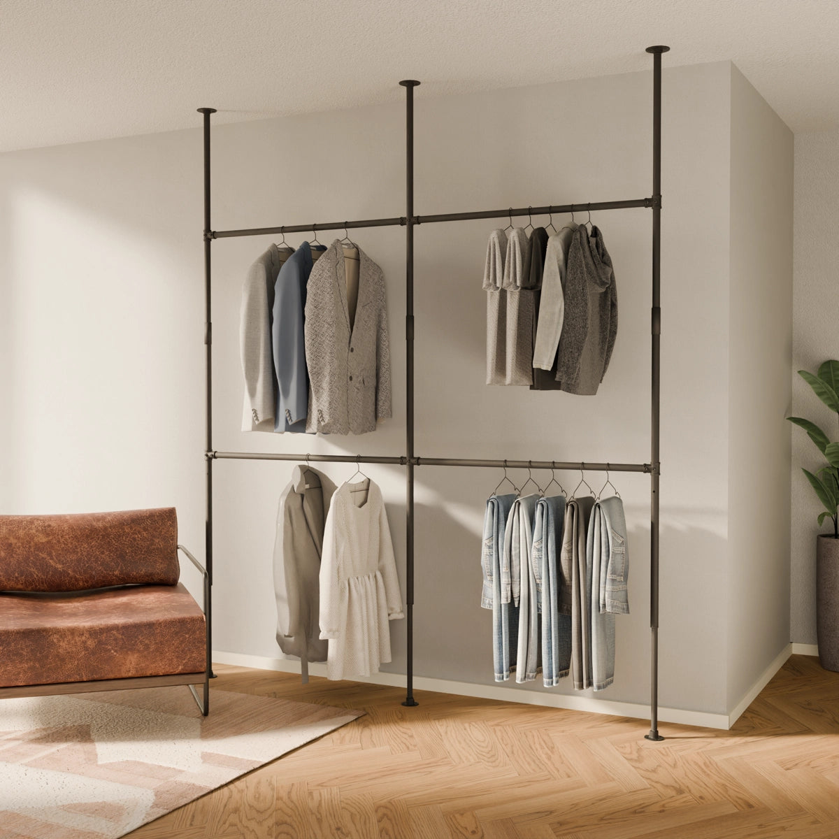 PAMO LOFT 2 clothes rail system