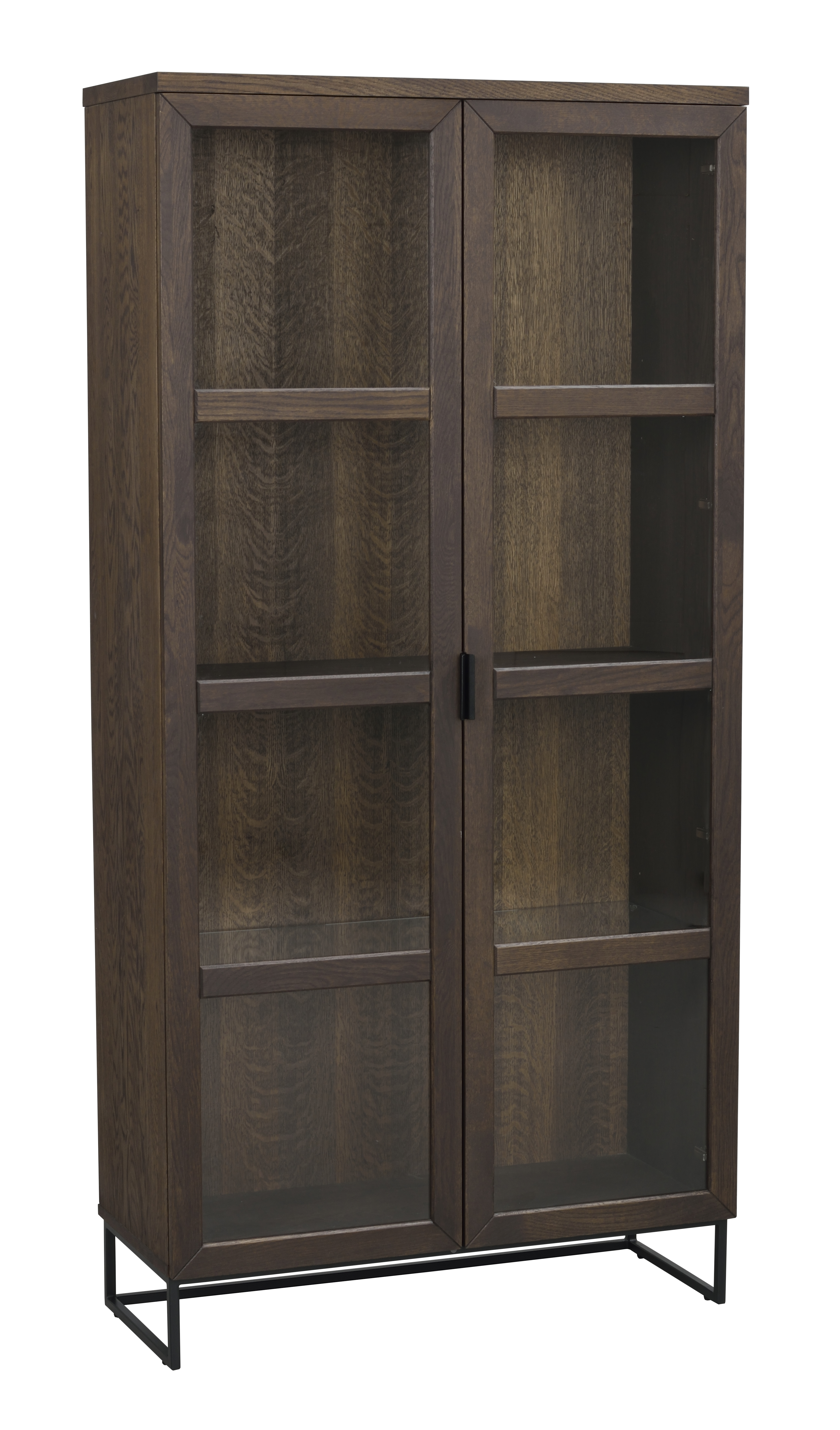 Rowico Everett Vitrine Dunkelbraun