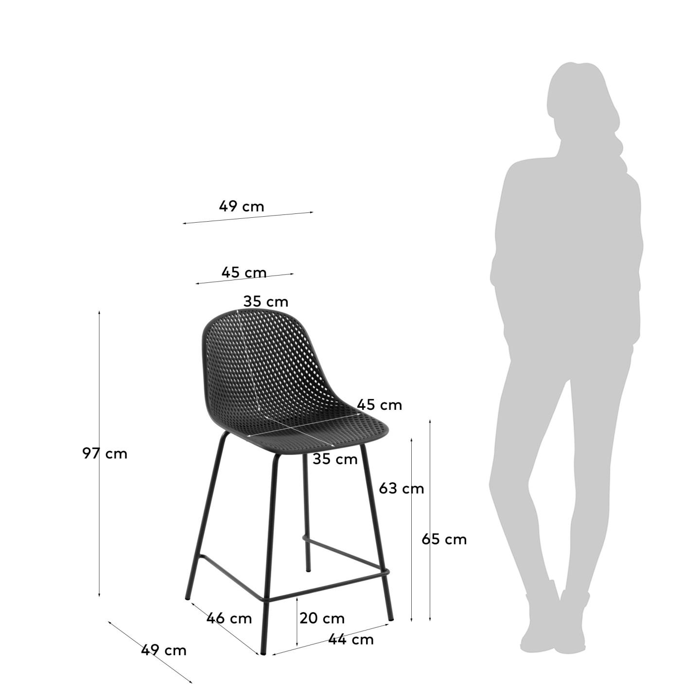 Kave Home Tabouret de bar « Outdoor » QUINBY