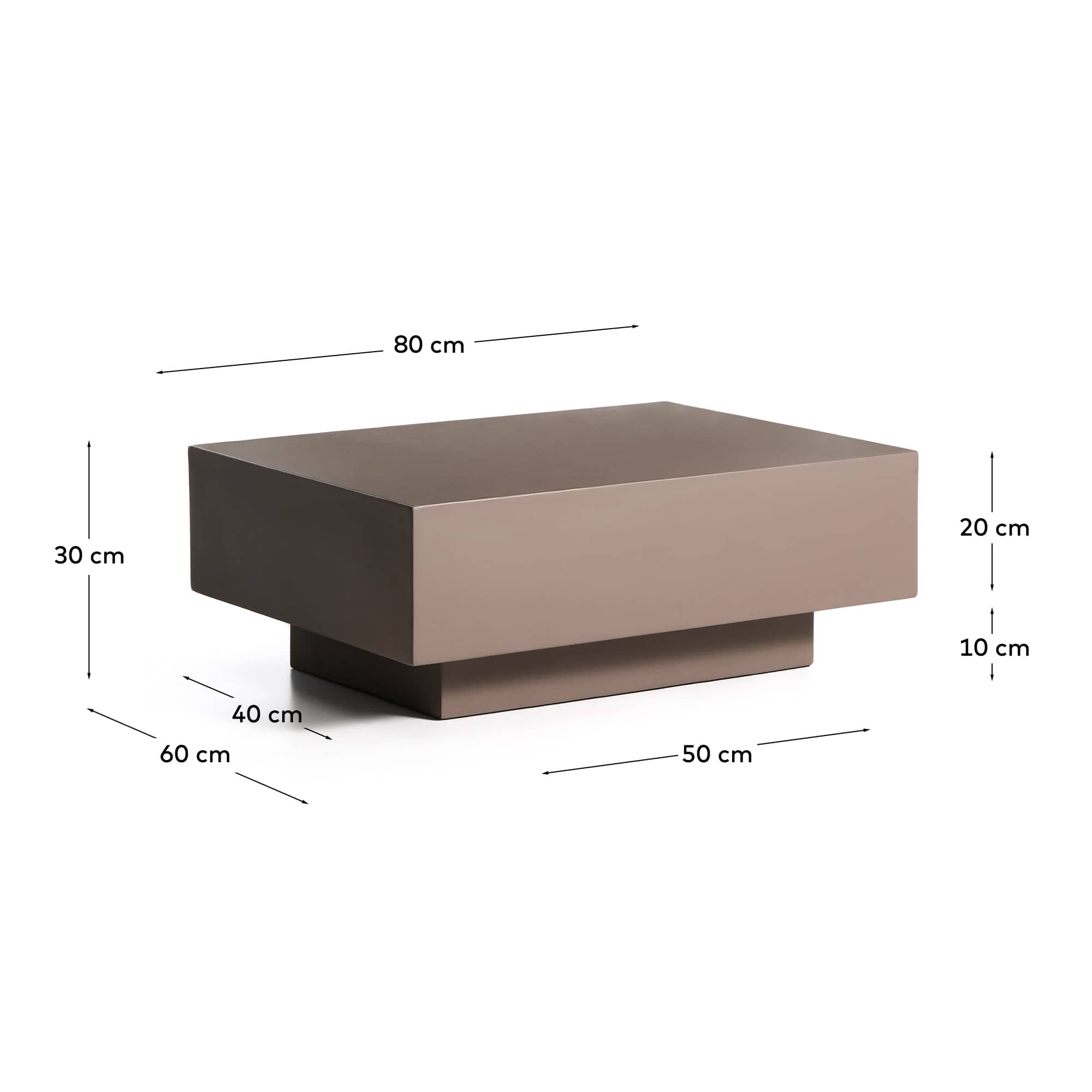 KAVE HOME Couchtisch Outdoor RUSTELLA