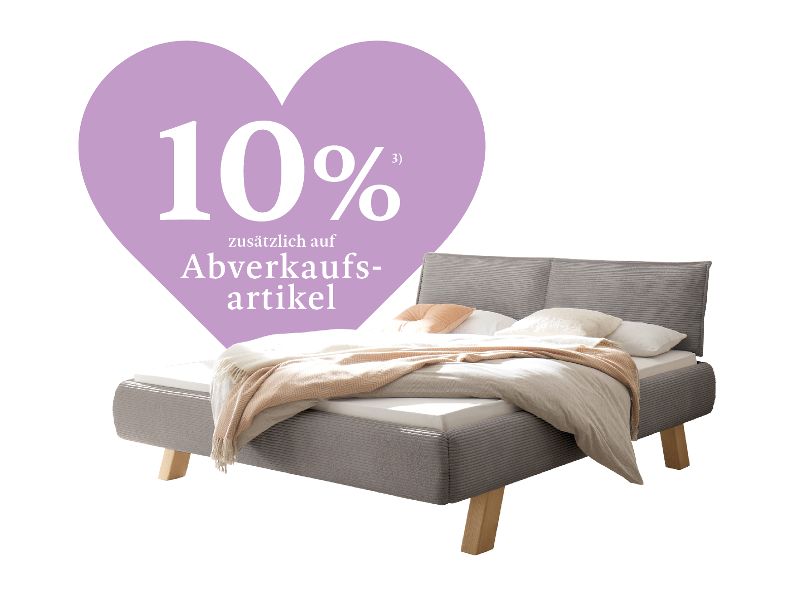 10 % auf Abverkaufsartikel!