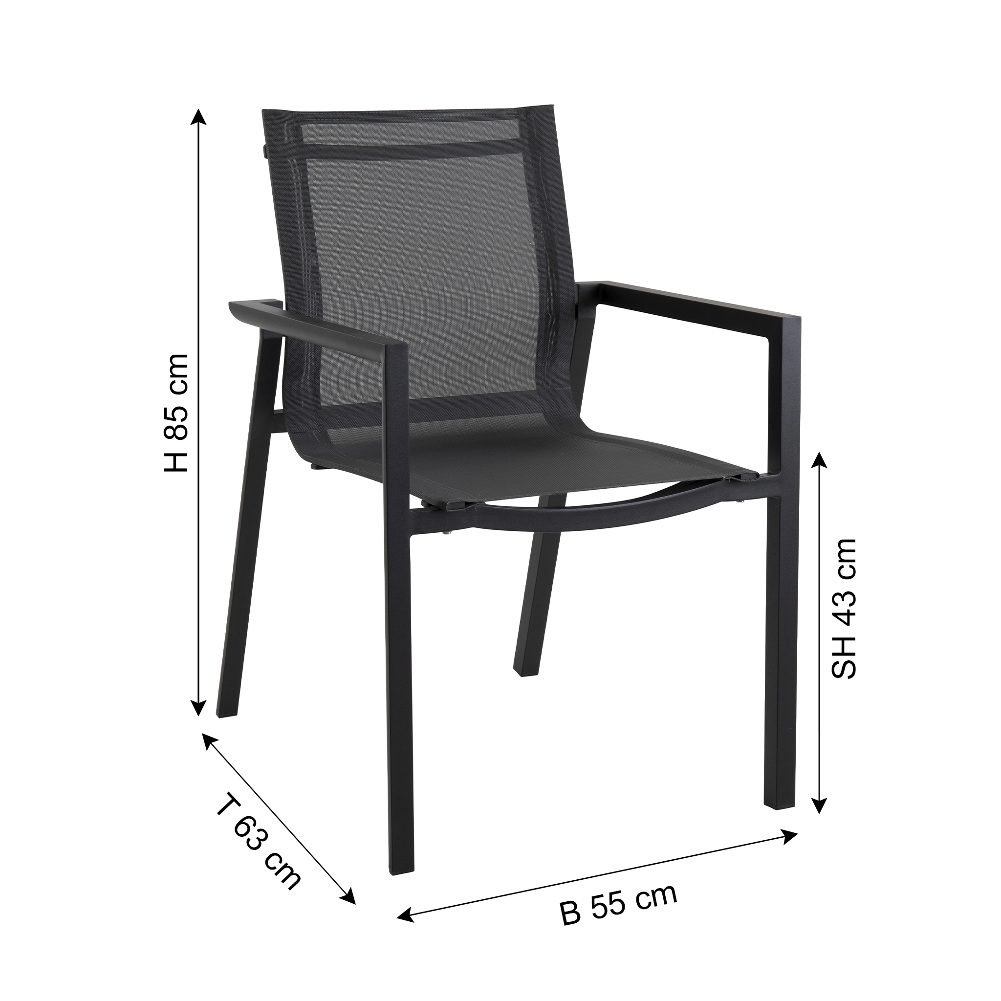 BRAFAB Chaise de jardin DELIA