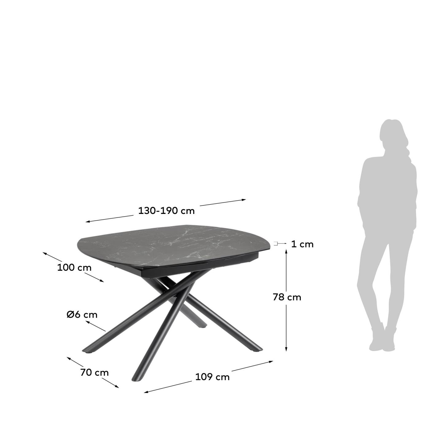 KAVE HOME Esstisch YODALIA KAVE HOME Ausziehtisch YODALIA