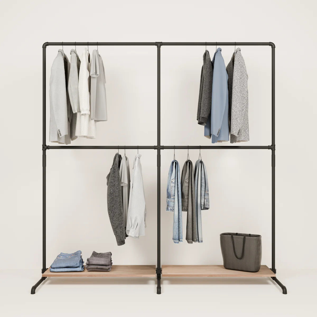 PAMO Kleiderständer LAS 2 OAK
