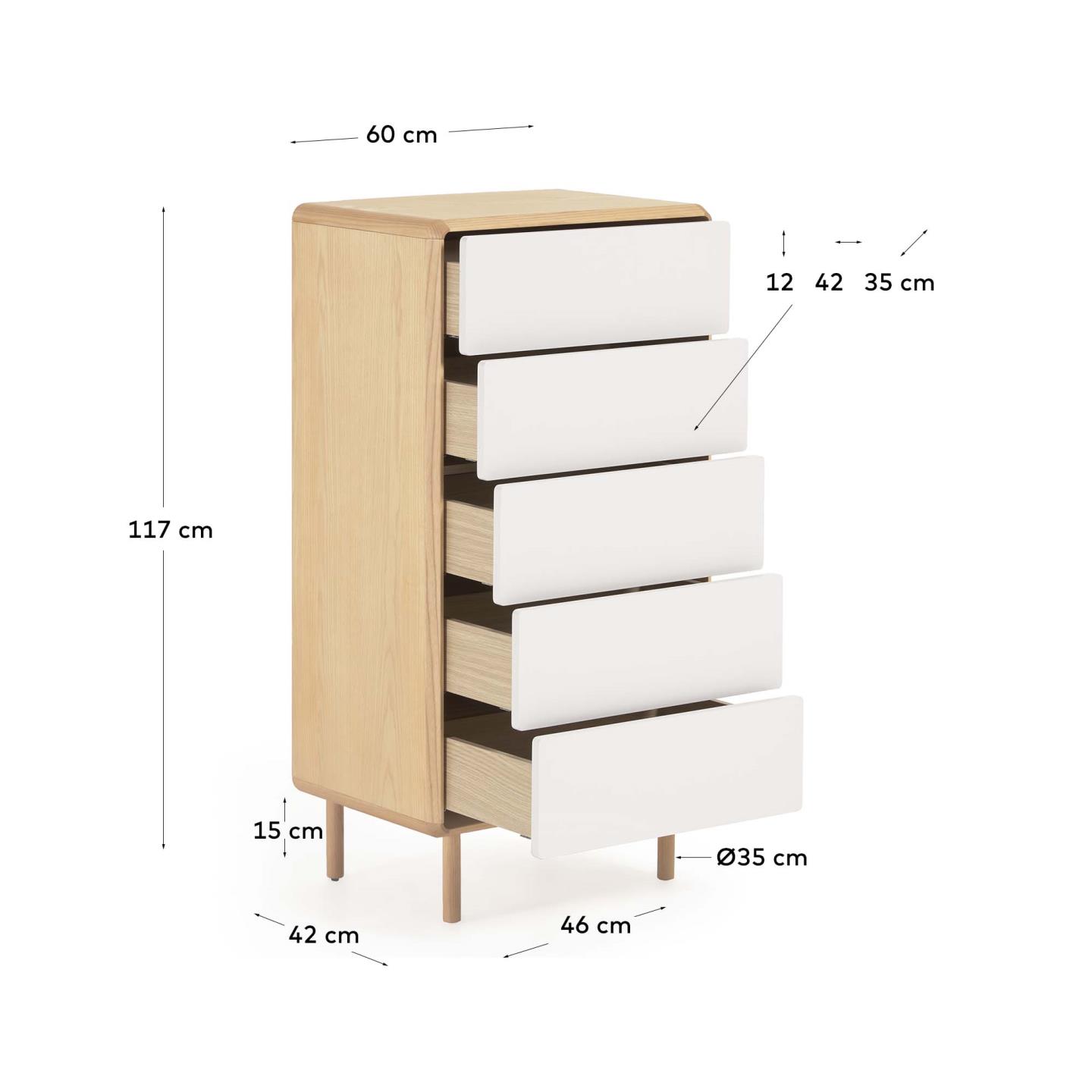 KAVE HOME ANIELLE chest of drawers