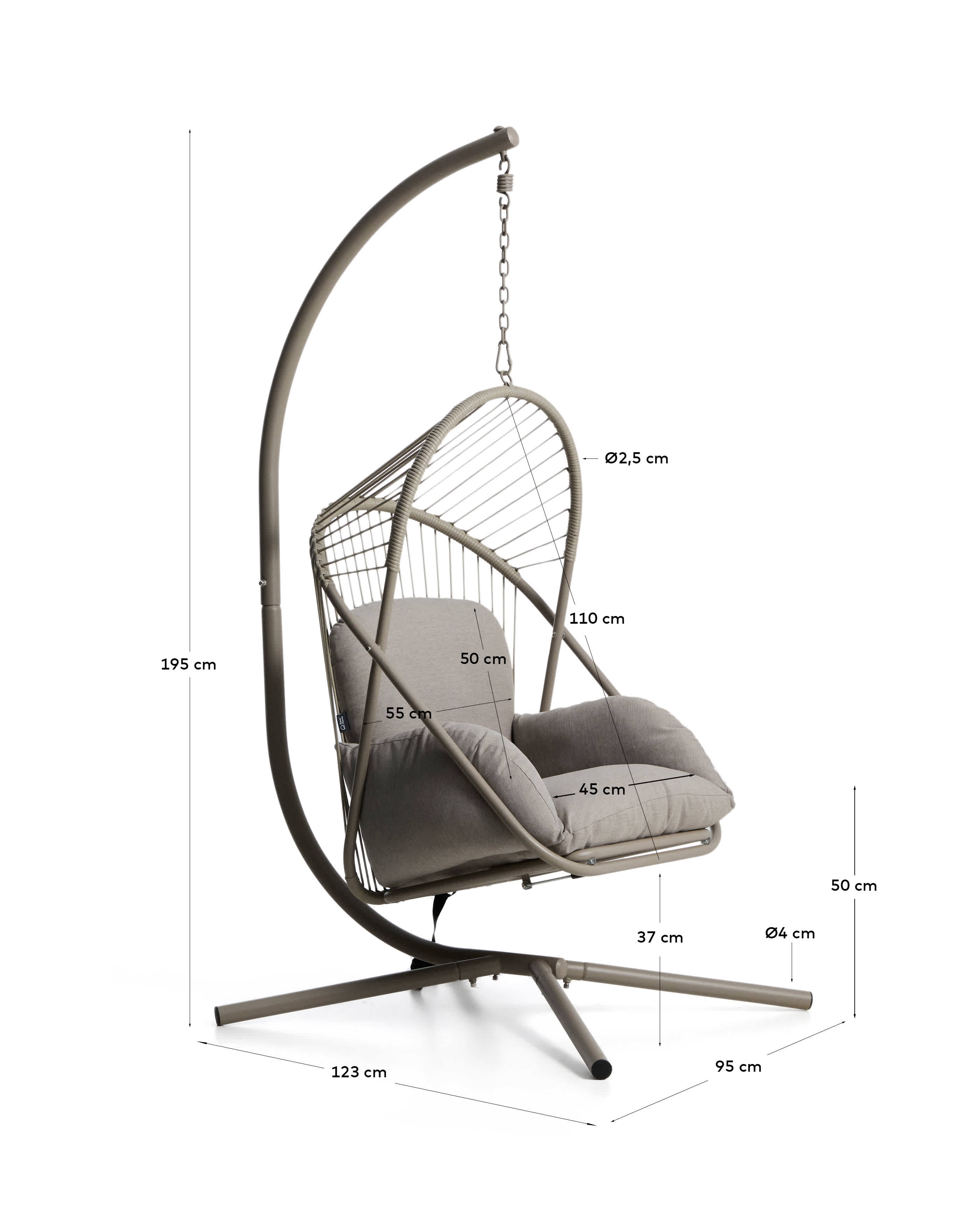 KAVE HOME Hängesessel Outdoor LIVADI