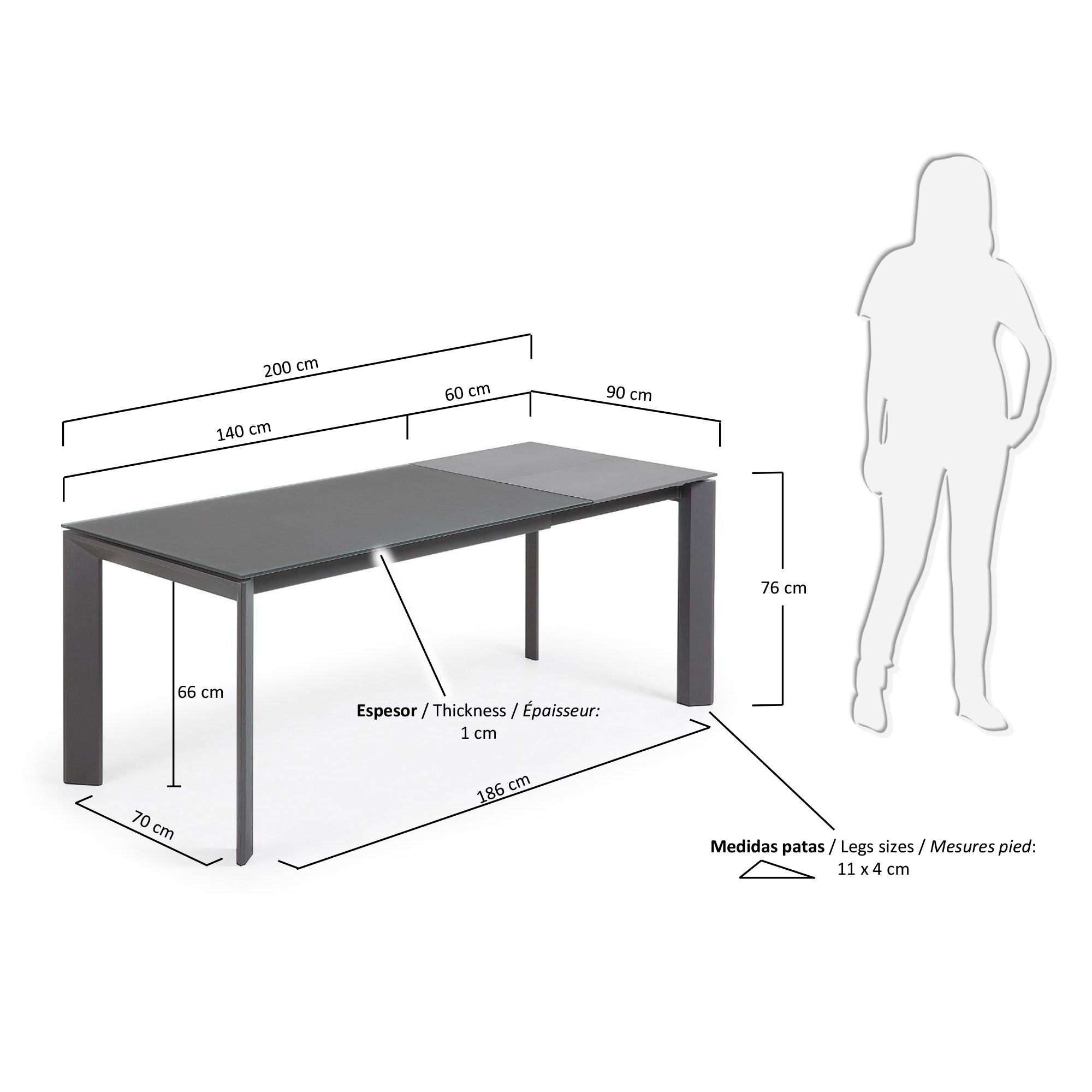 KAVE HOME Esstisch AXIS KAVE HOME Ausziehtisch AXIS