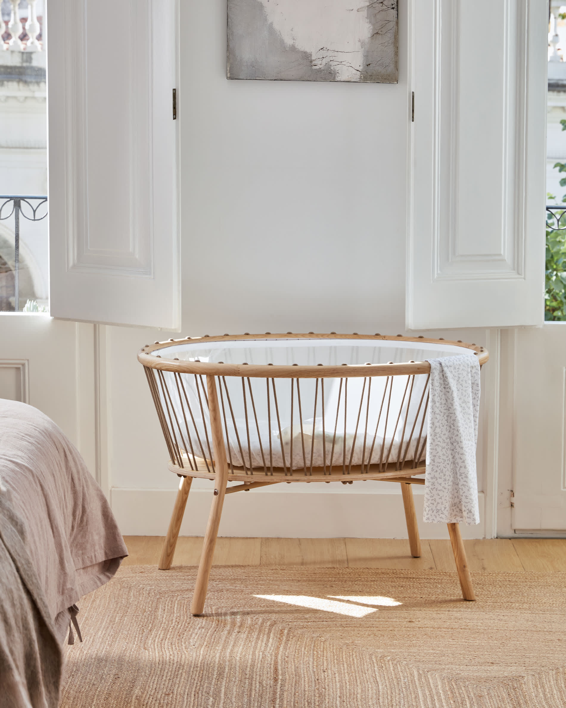 KAVE HOME Poussette de lit LEONELA