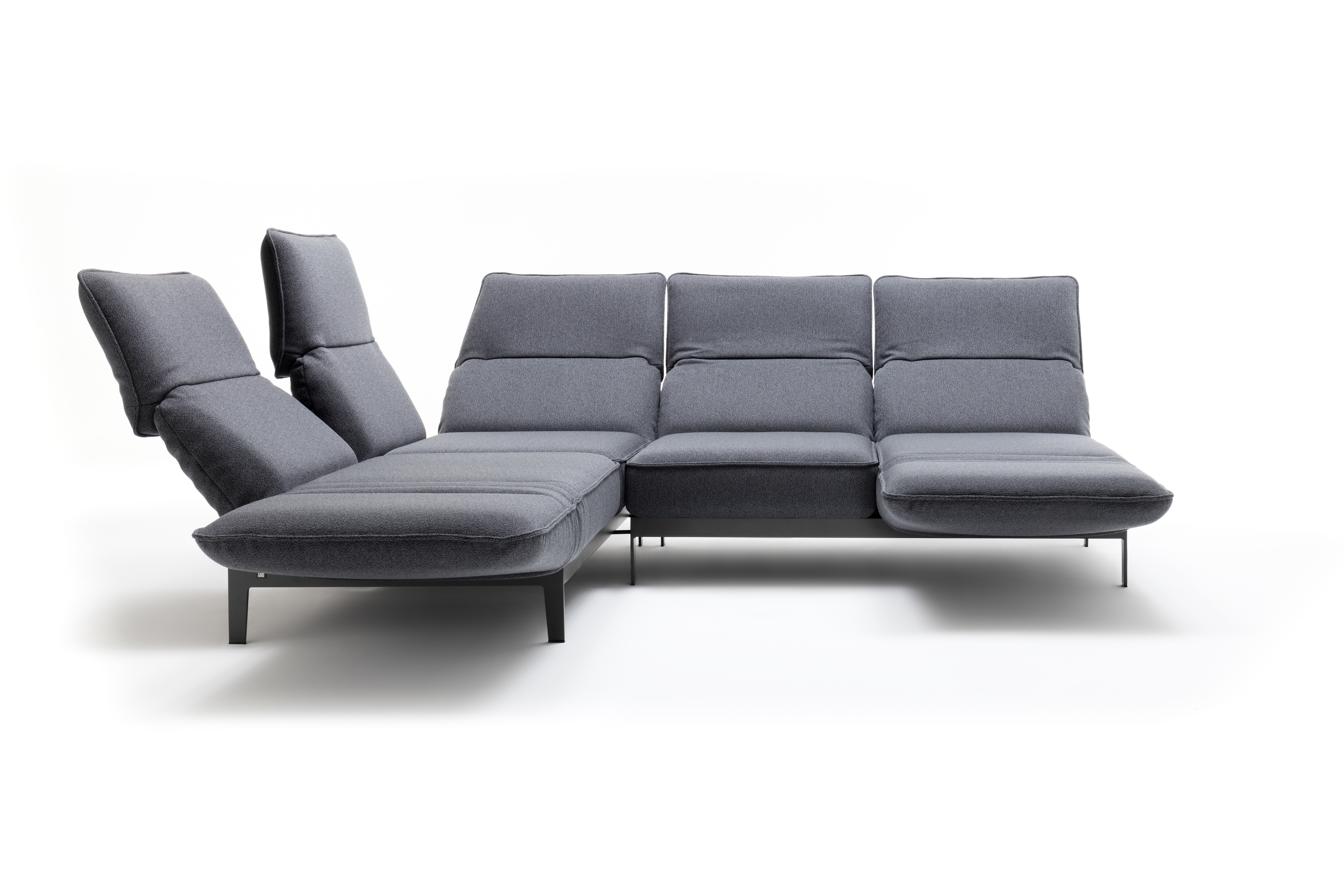 Rolf Benz 386 Mera Sofa Schwarzgrau | 0444039973
