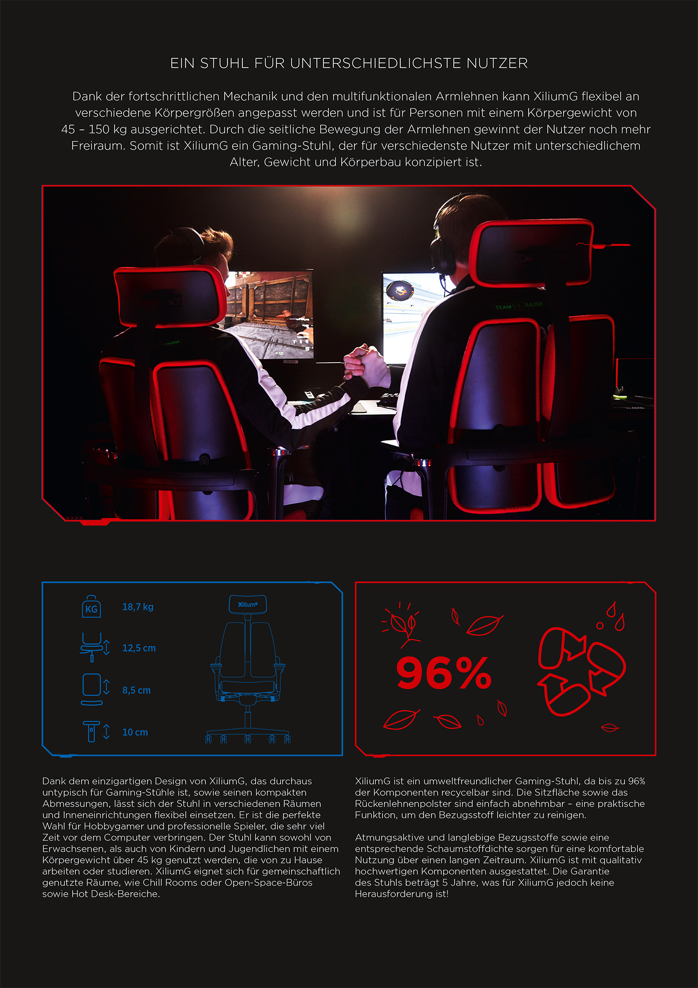 NOWY STYL Gaming Stuhl XILIUM G NOWY STYL Gaming Stuhl XILIUM G