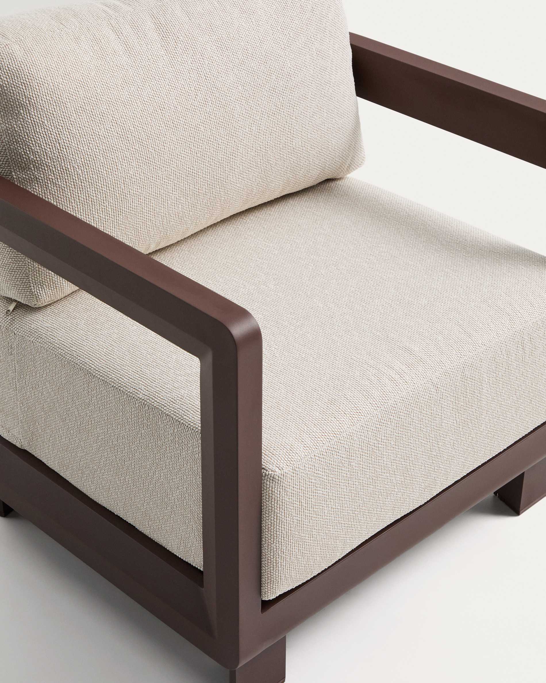 KAVE HOME Fauteuil de jardin NERANO