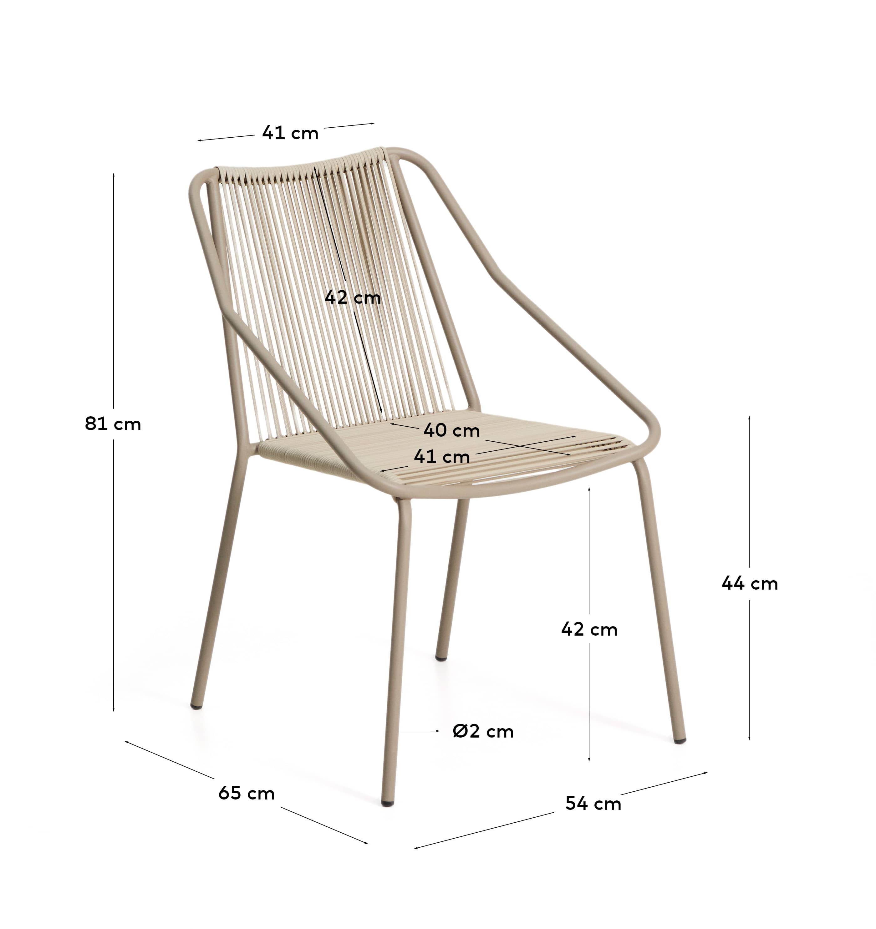 KAVE HOME Gartenstuhl ZIVIA