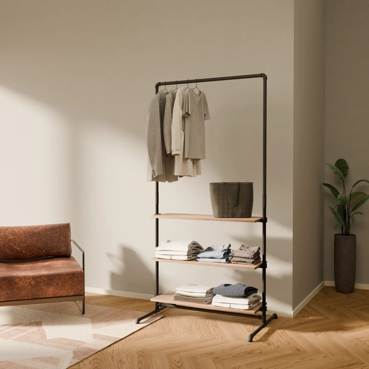 PAMO Kleiderständer LAS 1 OAK