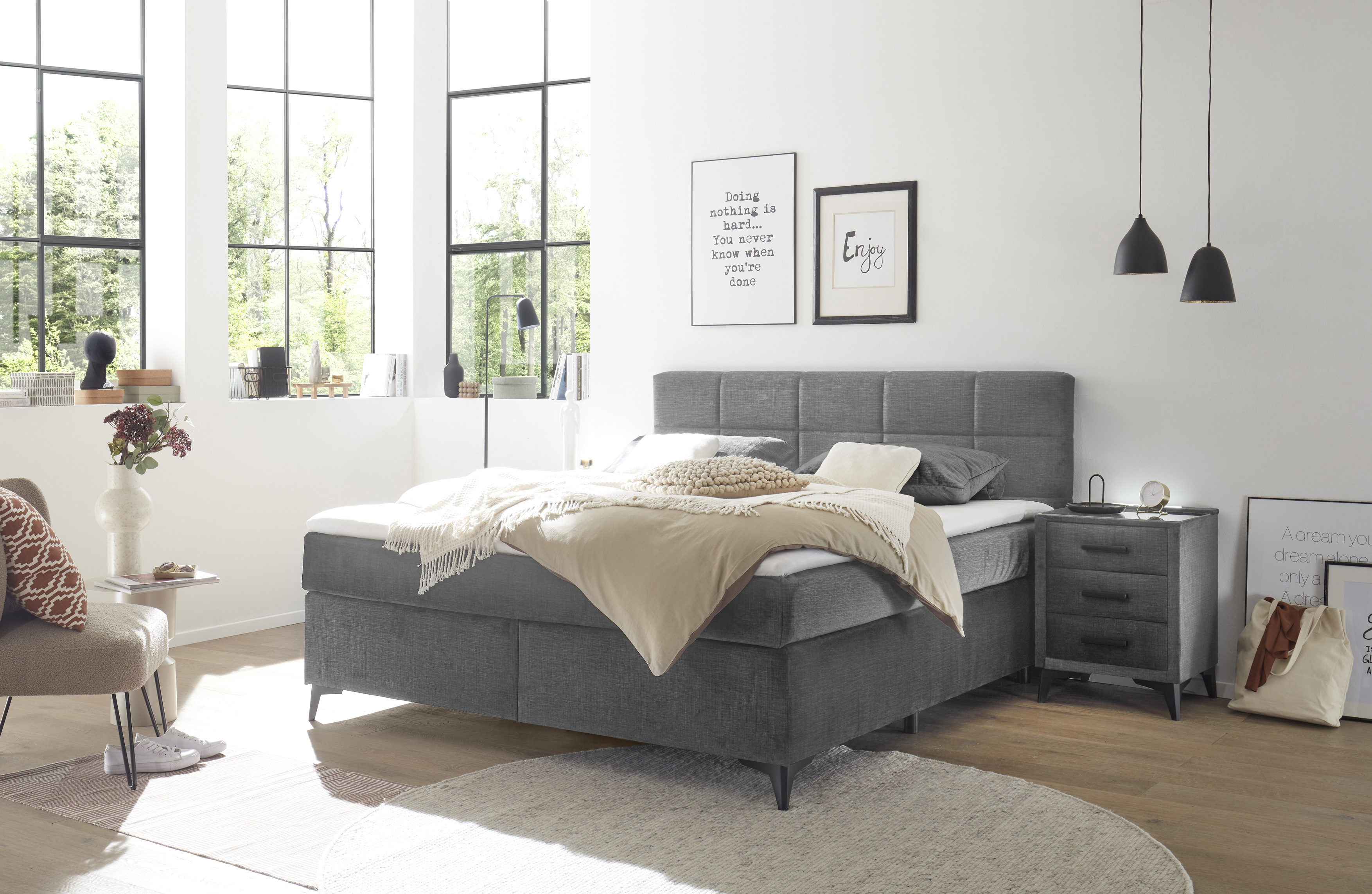 ED LIFESTYLE Lit boxspring NAVARRA