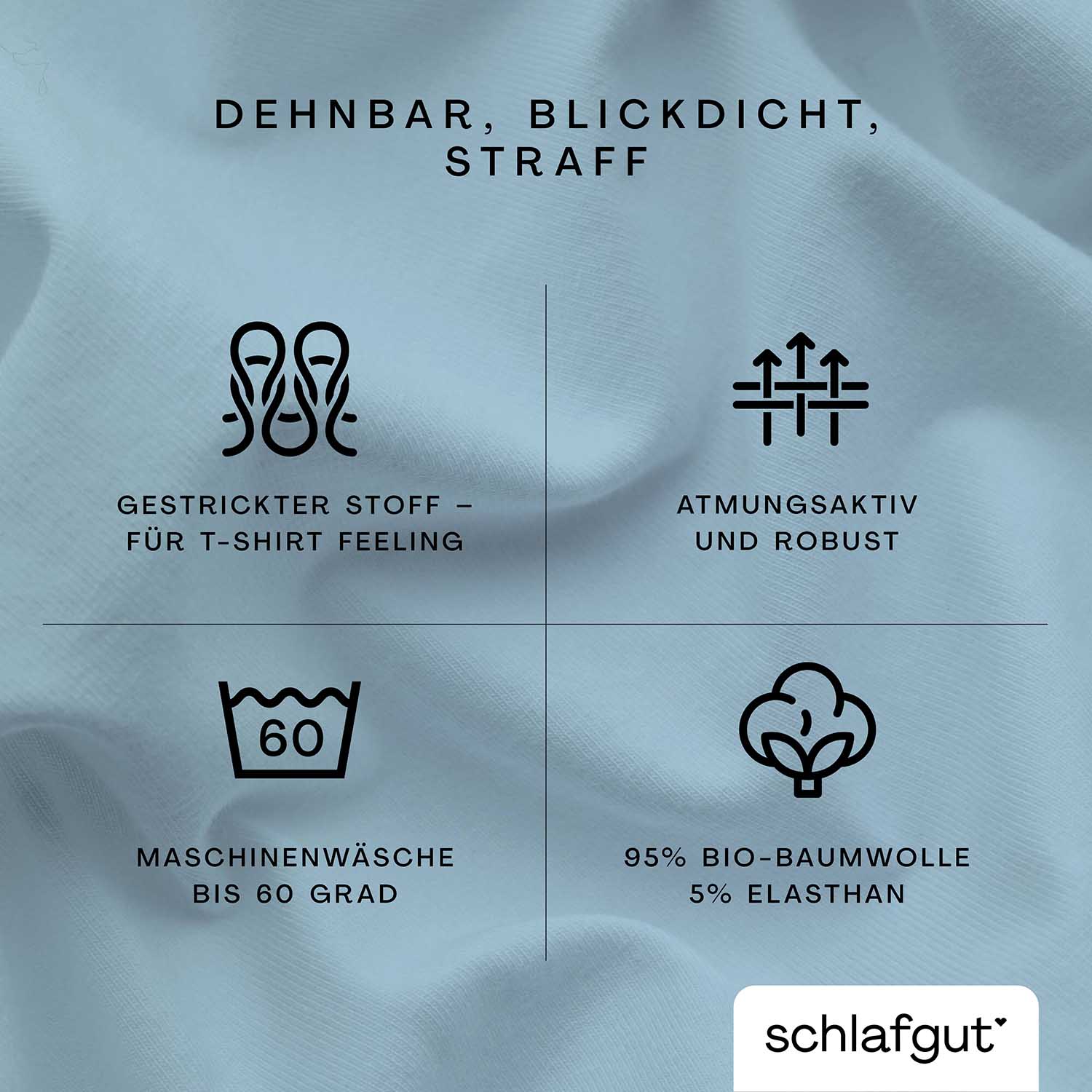 SCHLAFGUT fitted sheet PURE