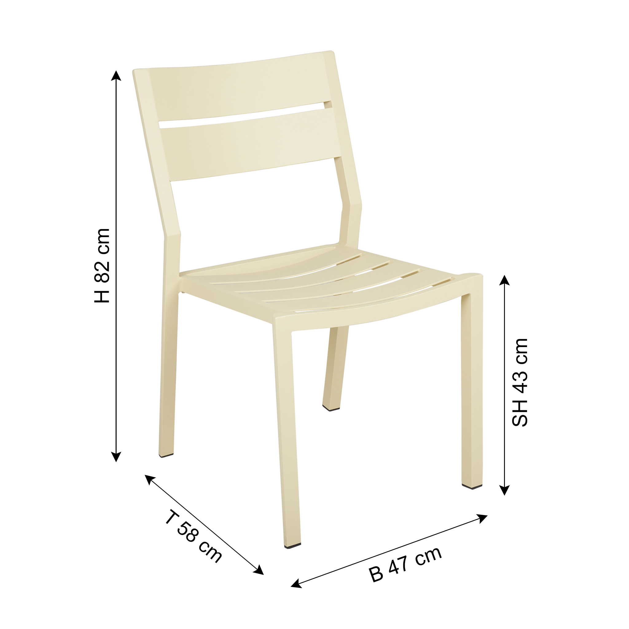 BRAFAB Chaise de jardin DELIA