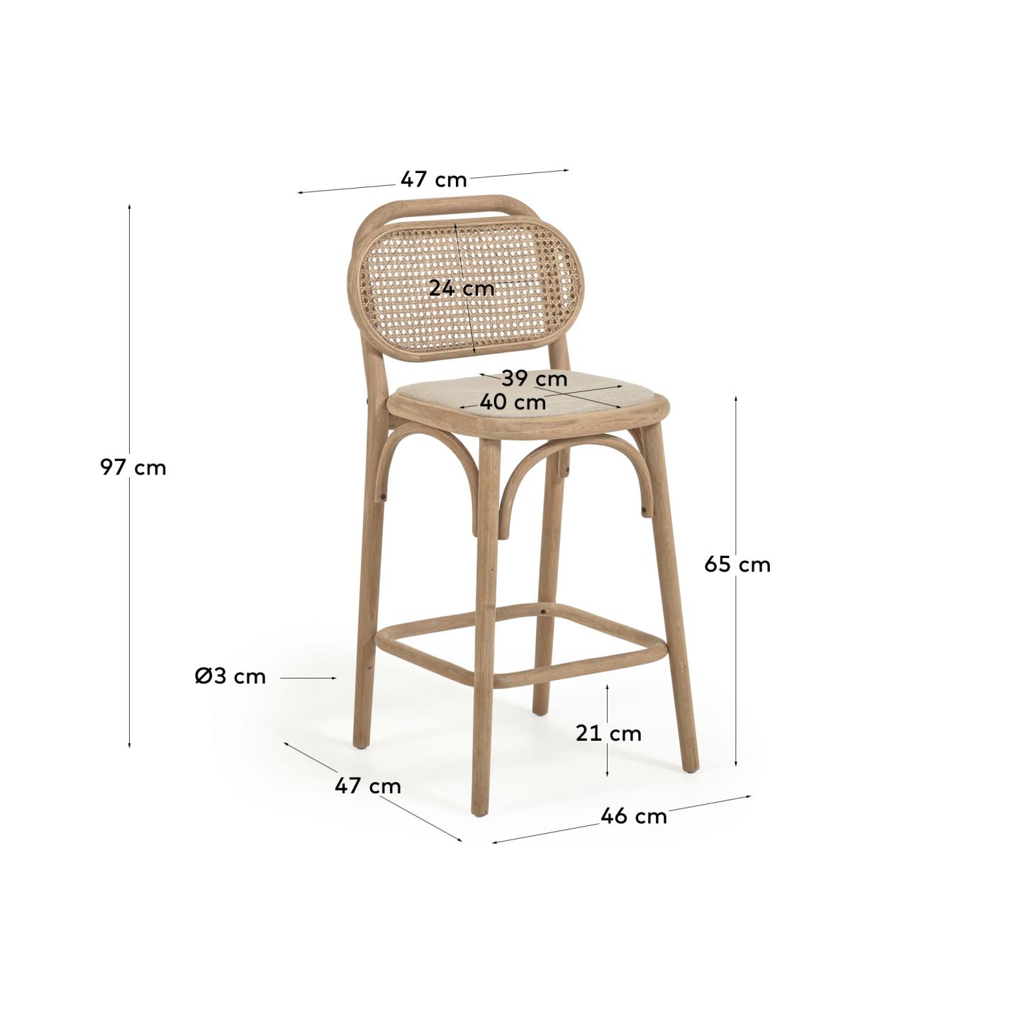 KAVE HOME Barhocker DORIANE KAVE HOME Barhocker DORIANE