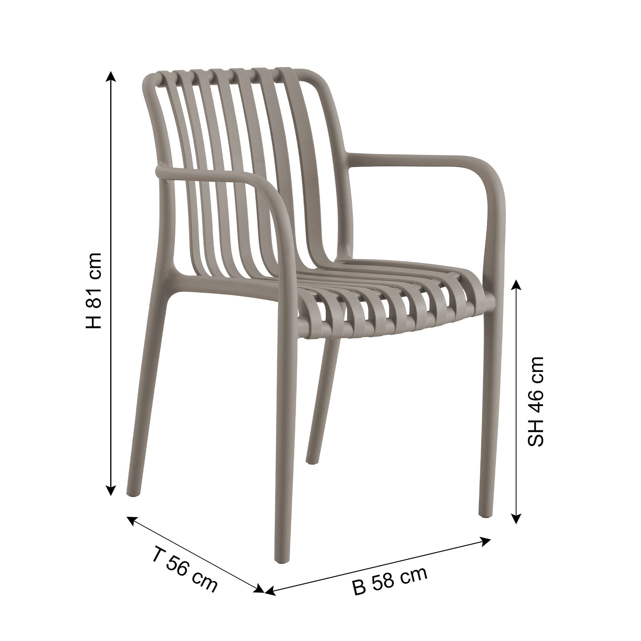 Faee Chaise de jardin SEJERO