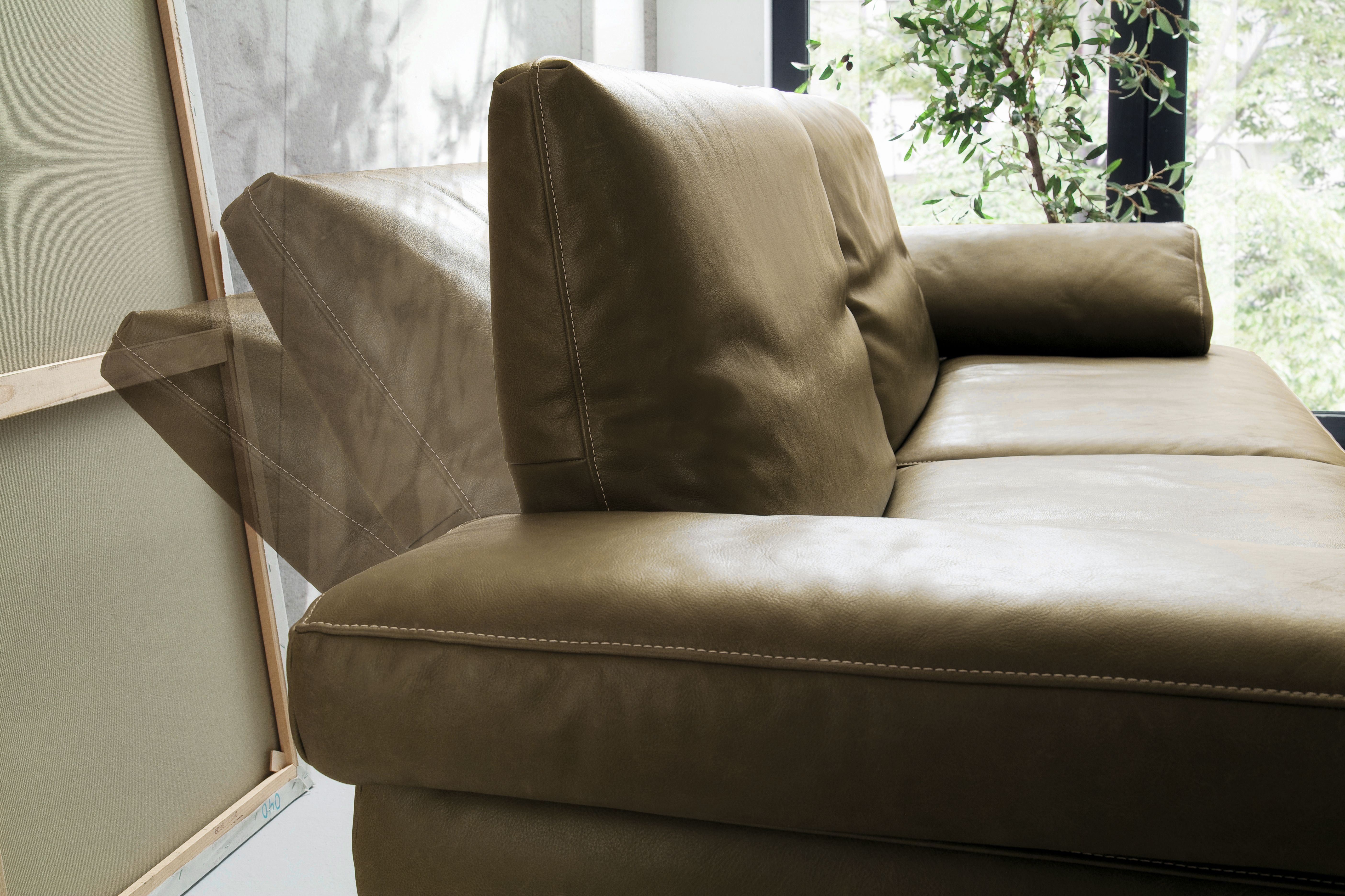 D-SIGN 2,5-Sitzer-Sofa FATILO, Leder cactus, ca.224x93x90cm