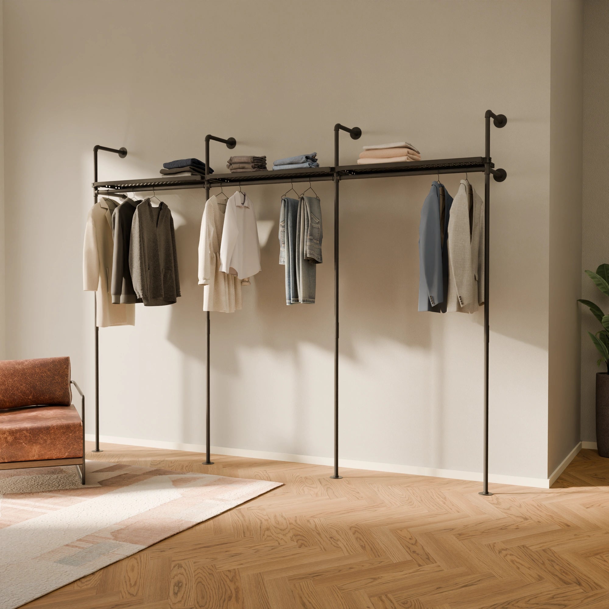 PAMO DESIGN Kleiderstangensystem KIM 3 METAL