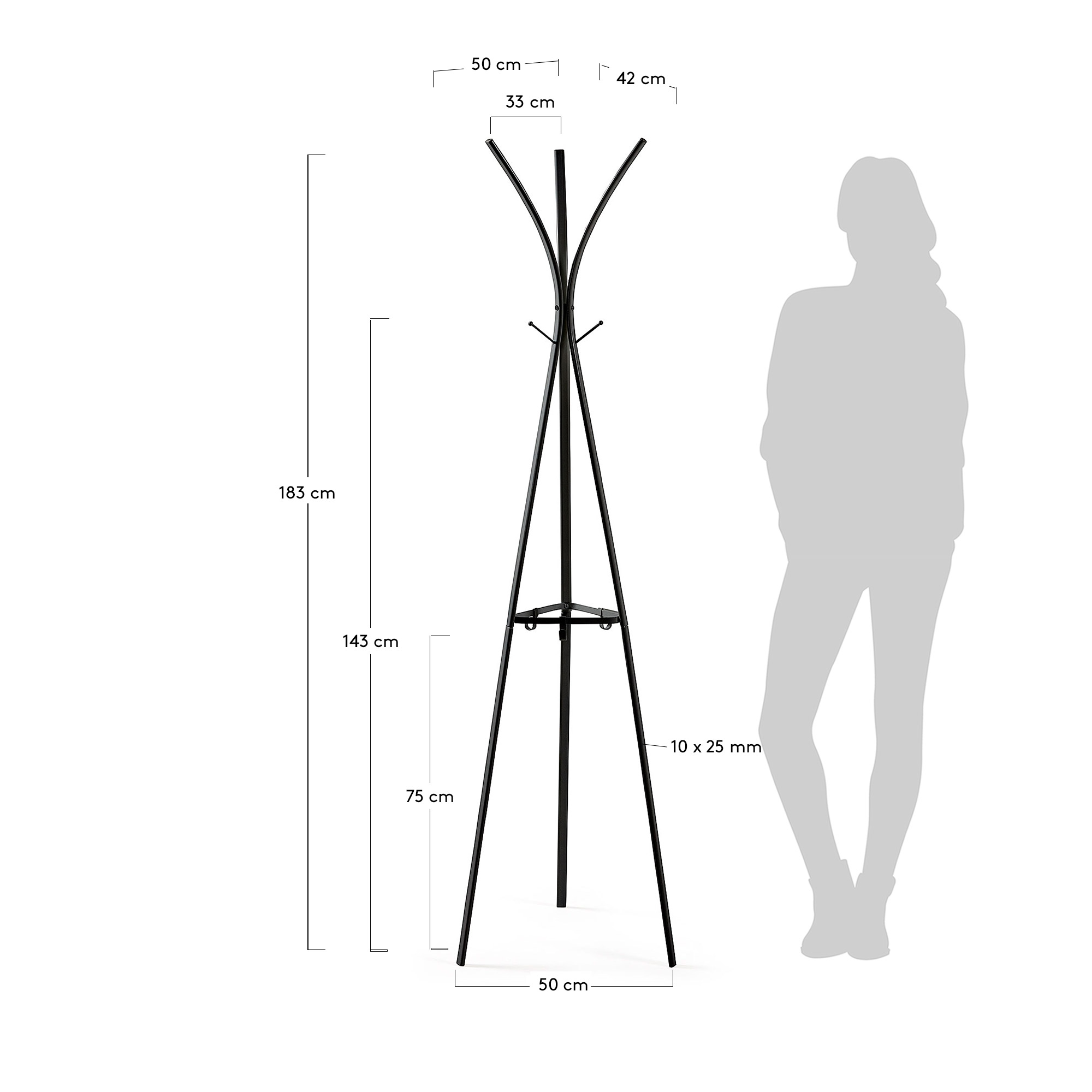 KAVE HOME STEARN clothes rack