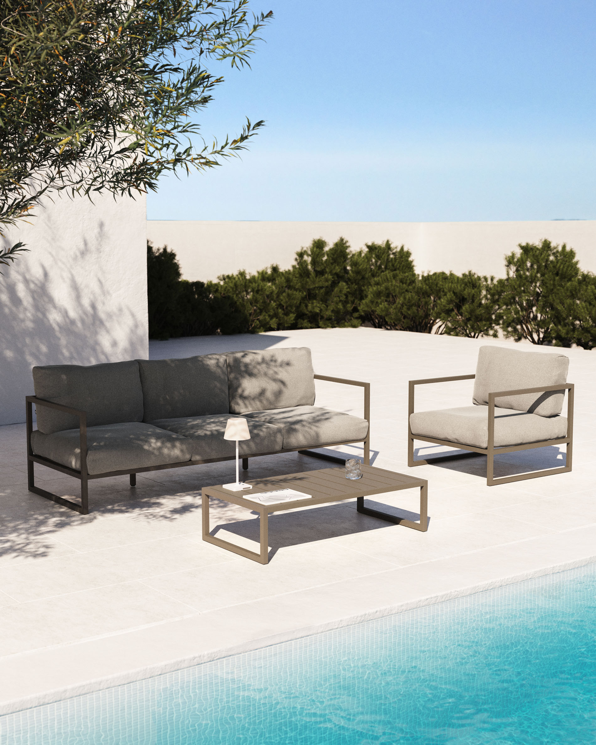 KAVE HOME Canapé de jardin COMOVA