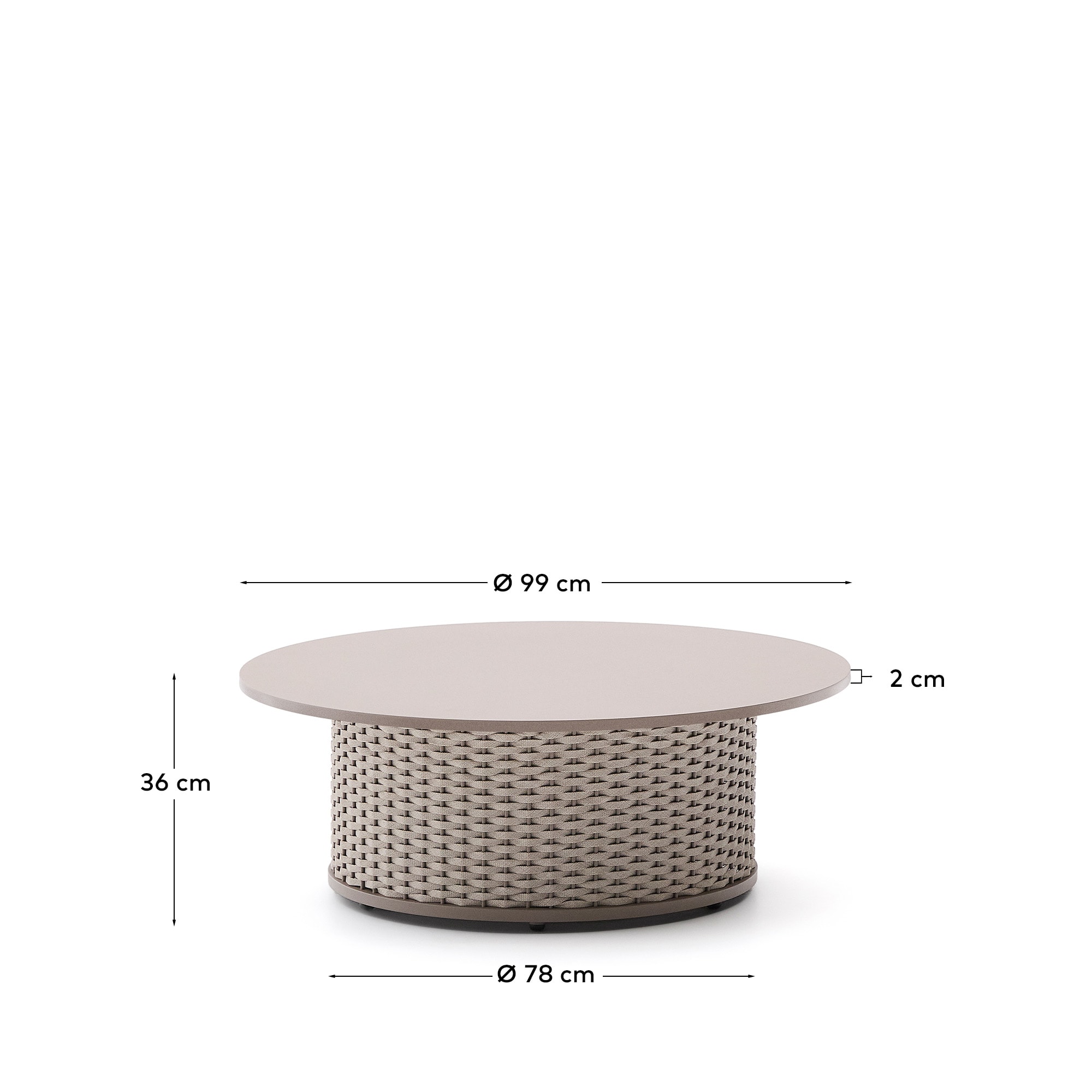 Table basse Kave Home « Outdoor » SEDALIS