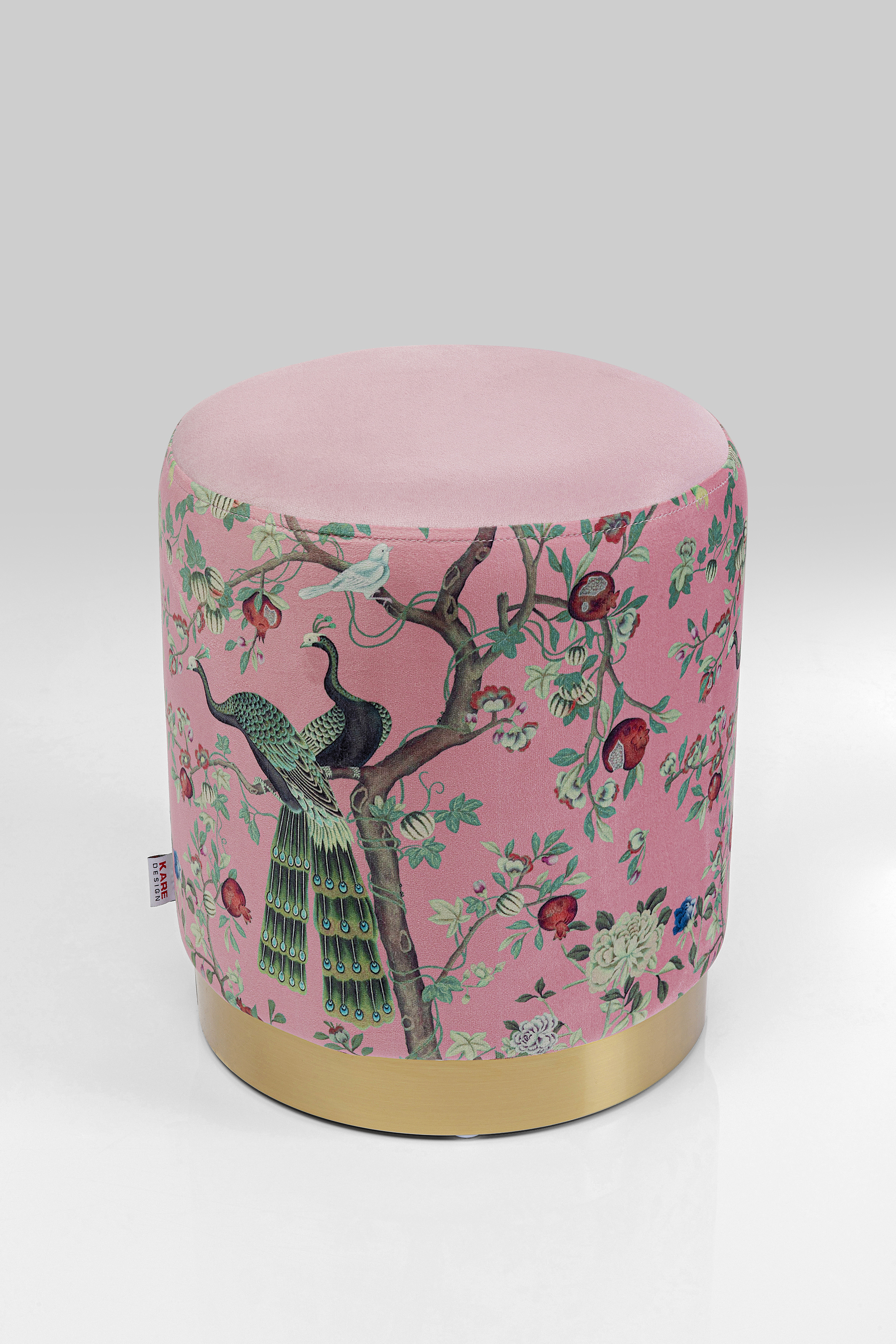 KARE Hocker CHERRY PEACOCK KARE Hocker CHERRY PEACOCK