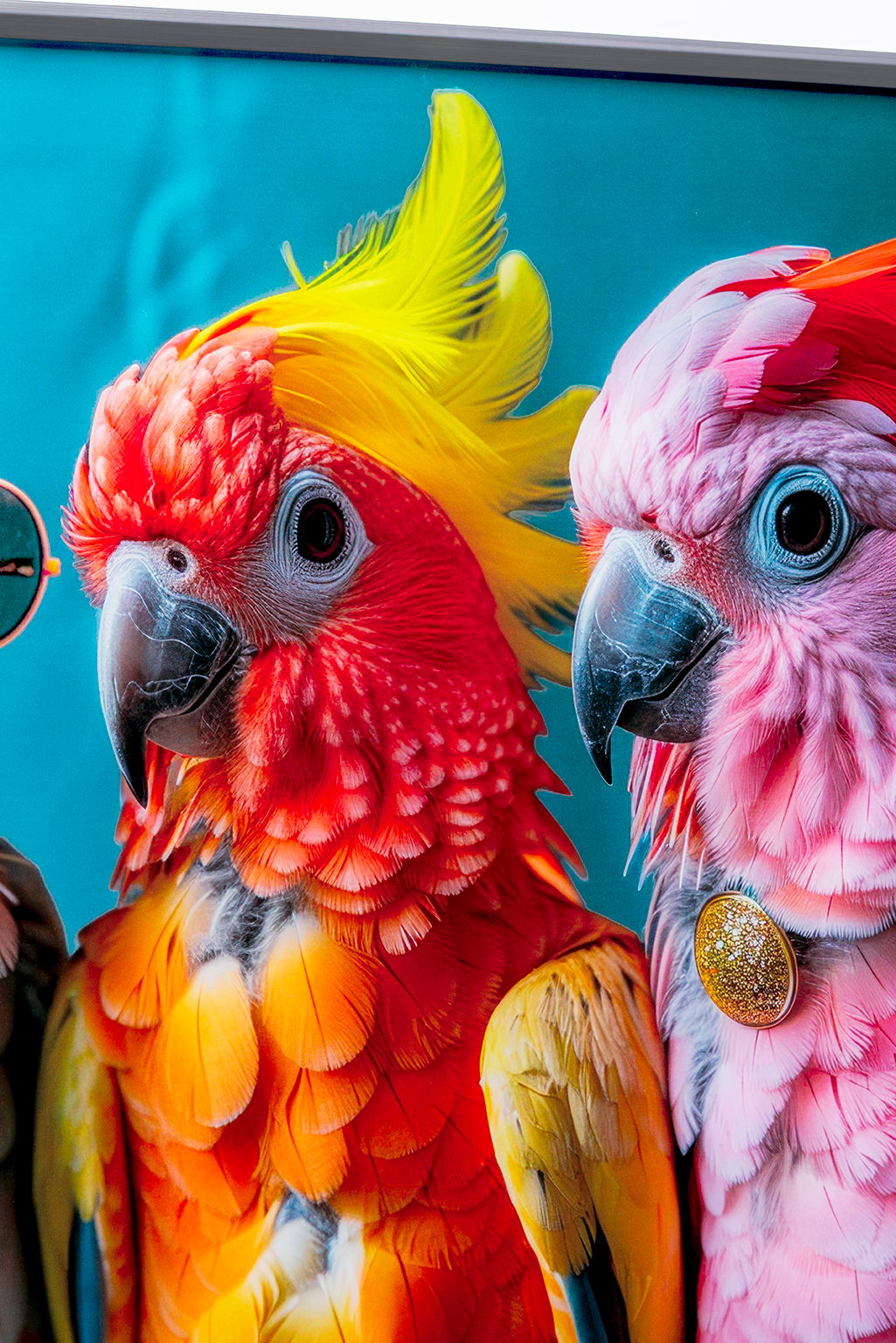 KARE Glasbild COCKATOO CHATTER