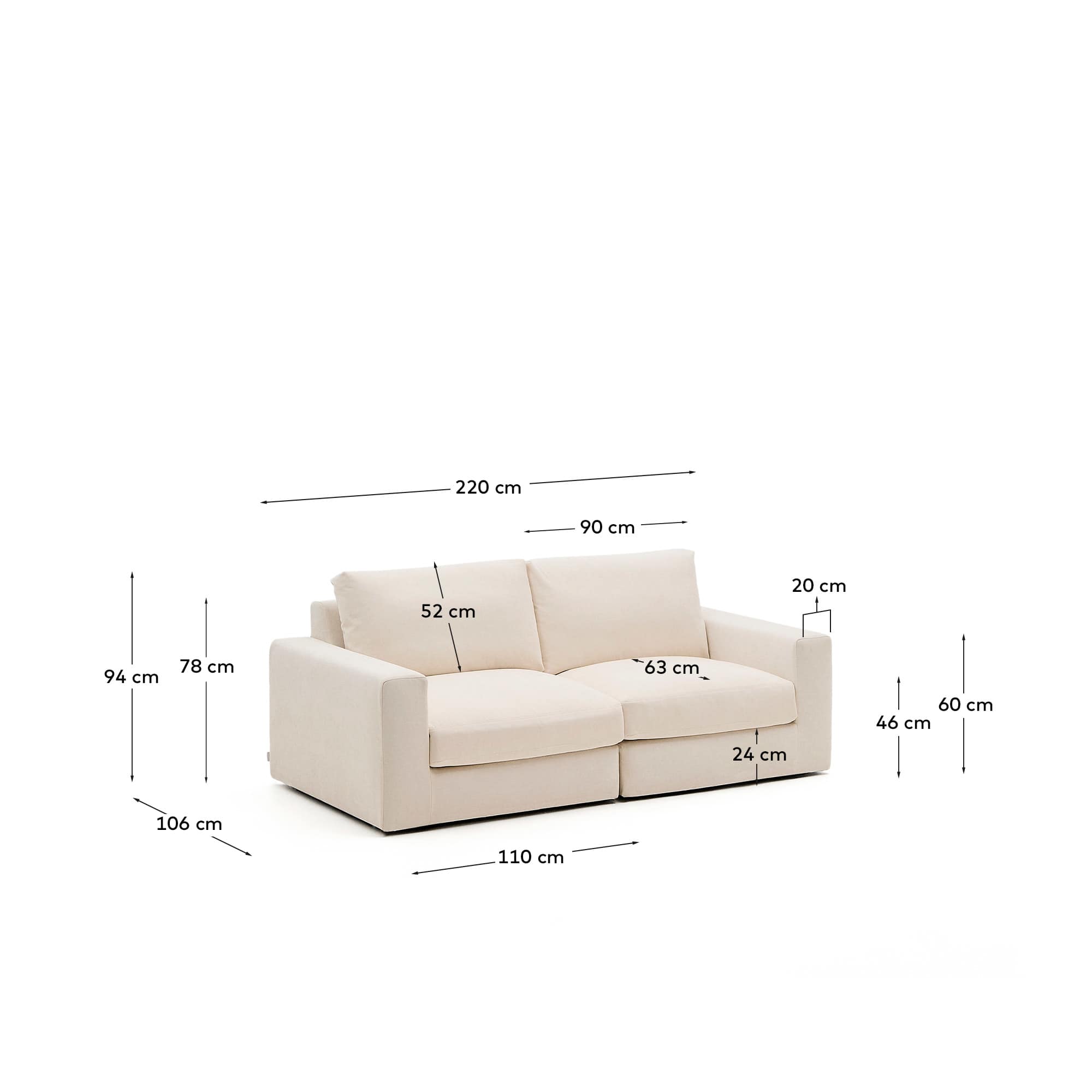 KAVE HOME Sofa ALEA