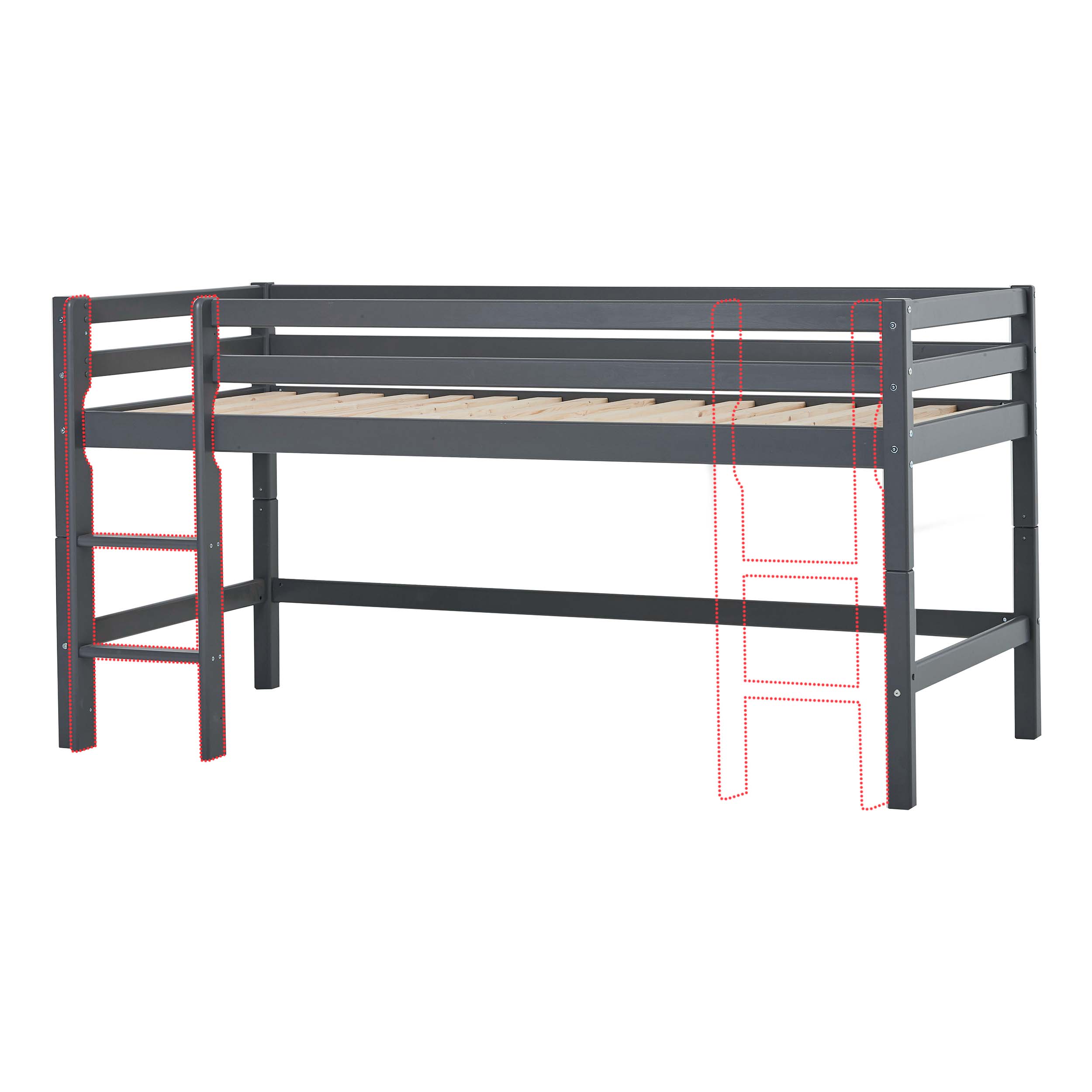 HOPPEKIDS ECO DREAM half loft bed