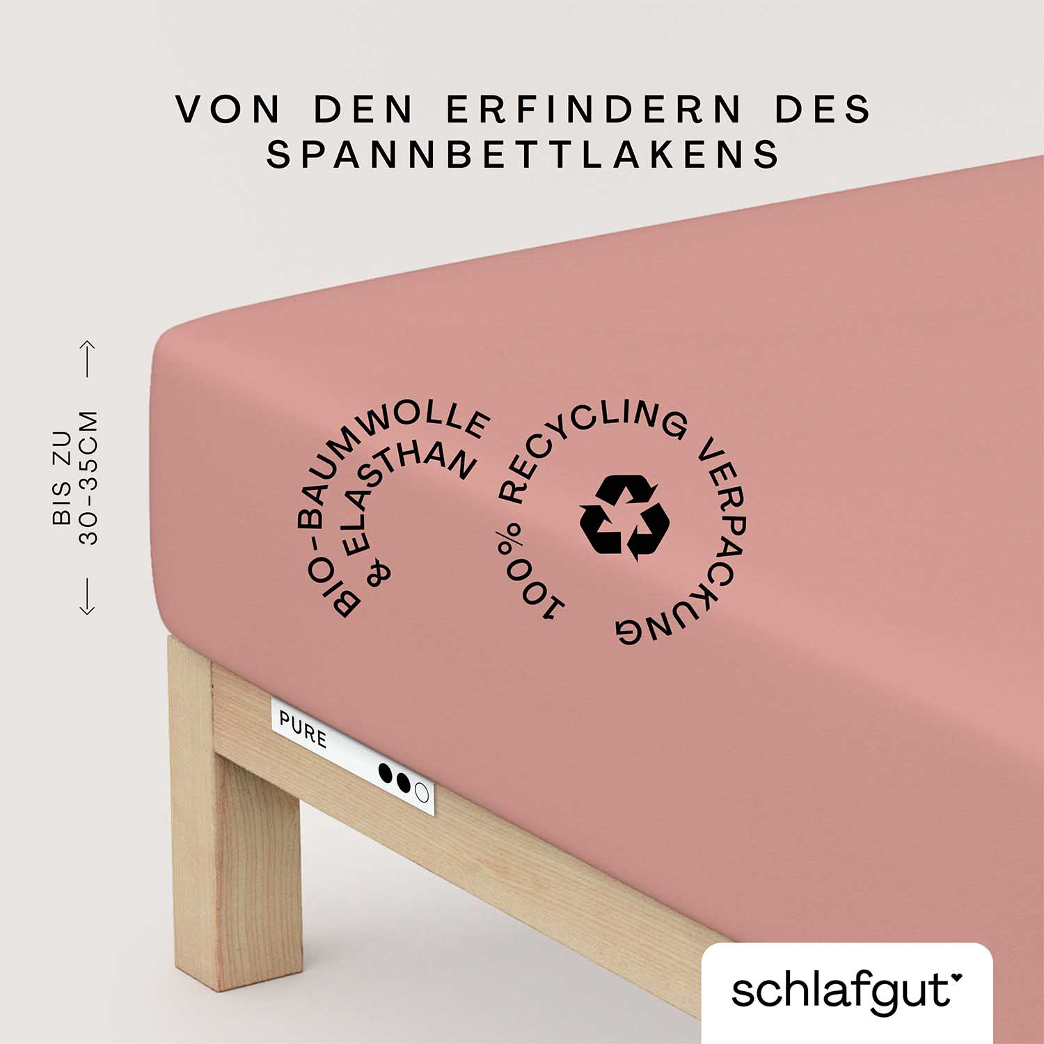 SCHLAFGUT Spannbettlaken PURE