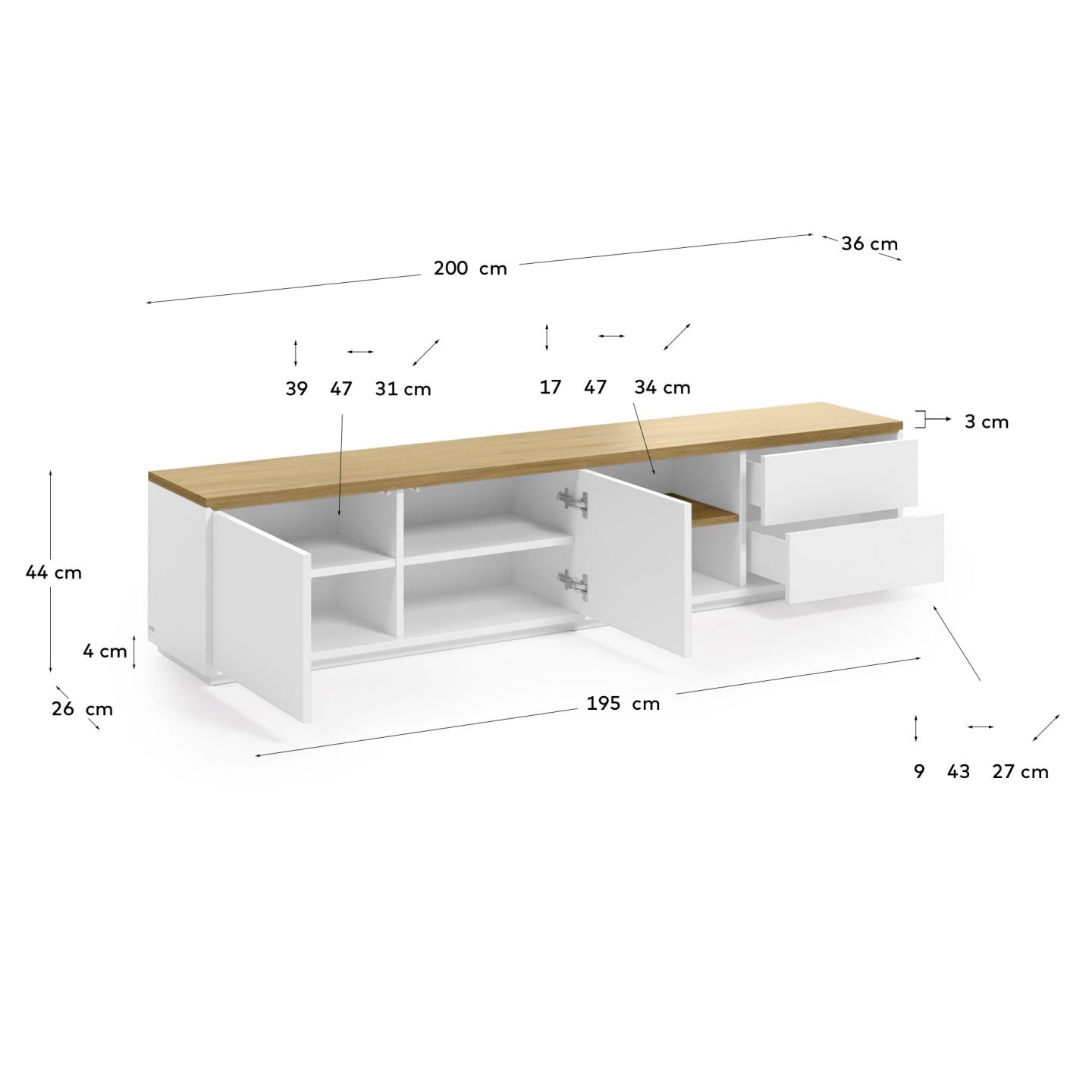 Meuble bas ABILEN de Kave Home