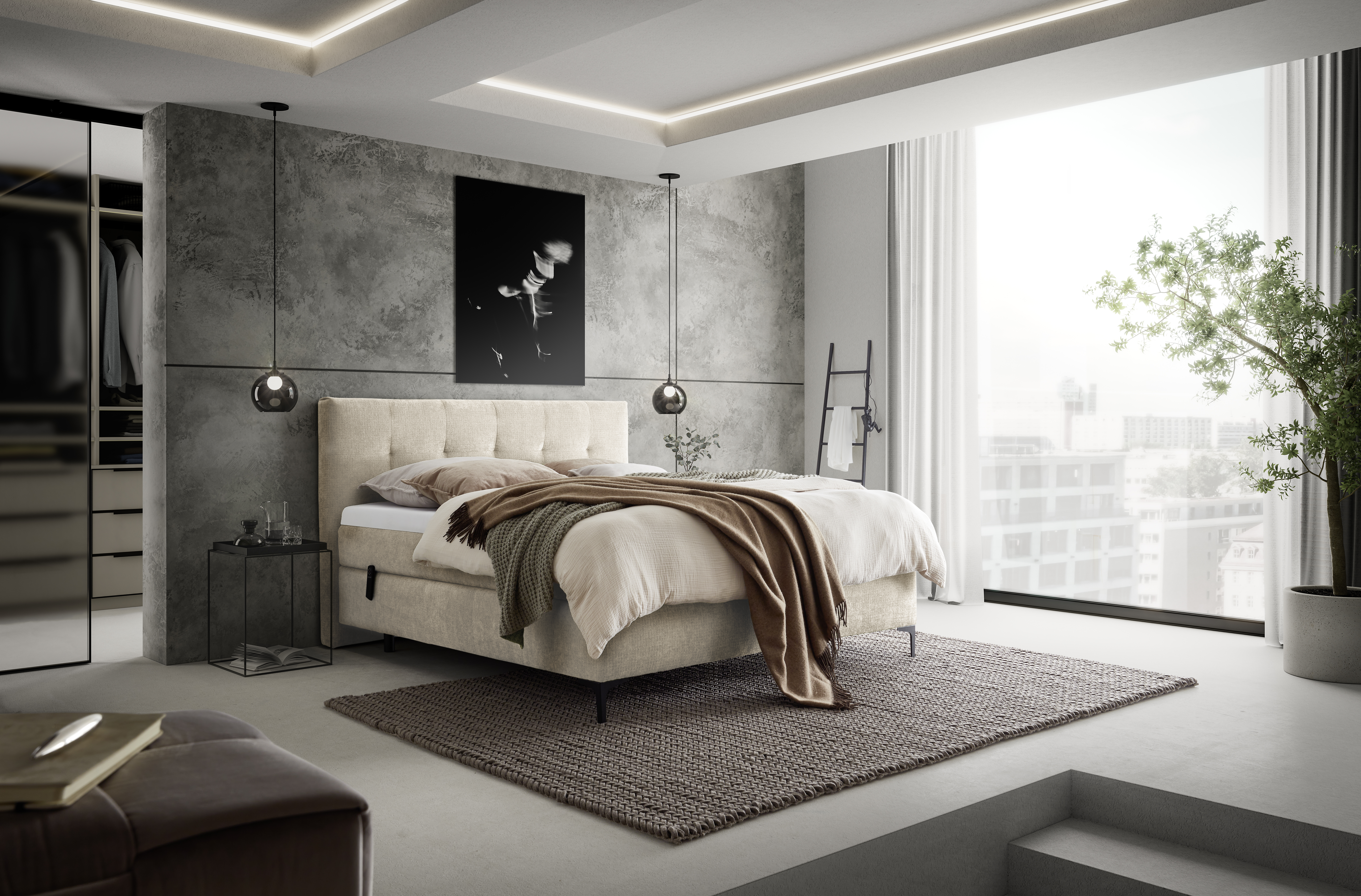 LÜCK Boxspringbett BLOCK