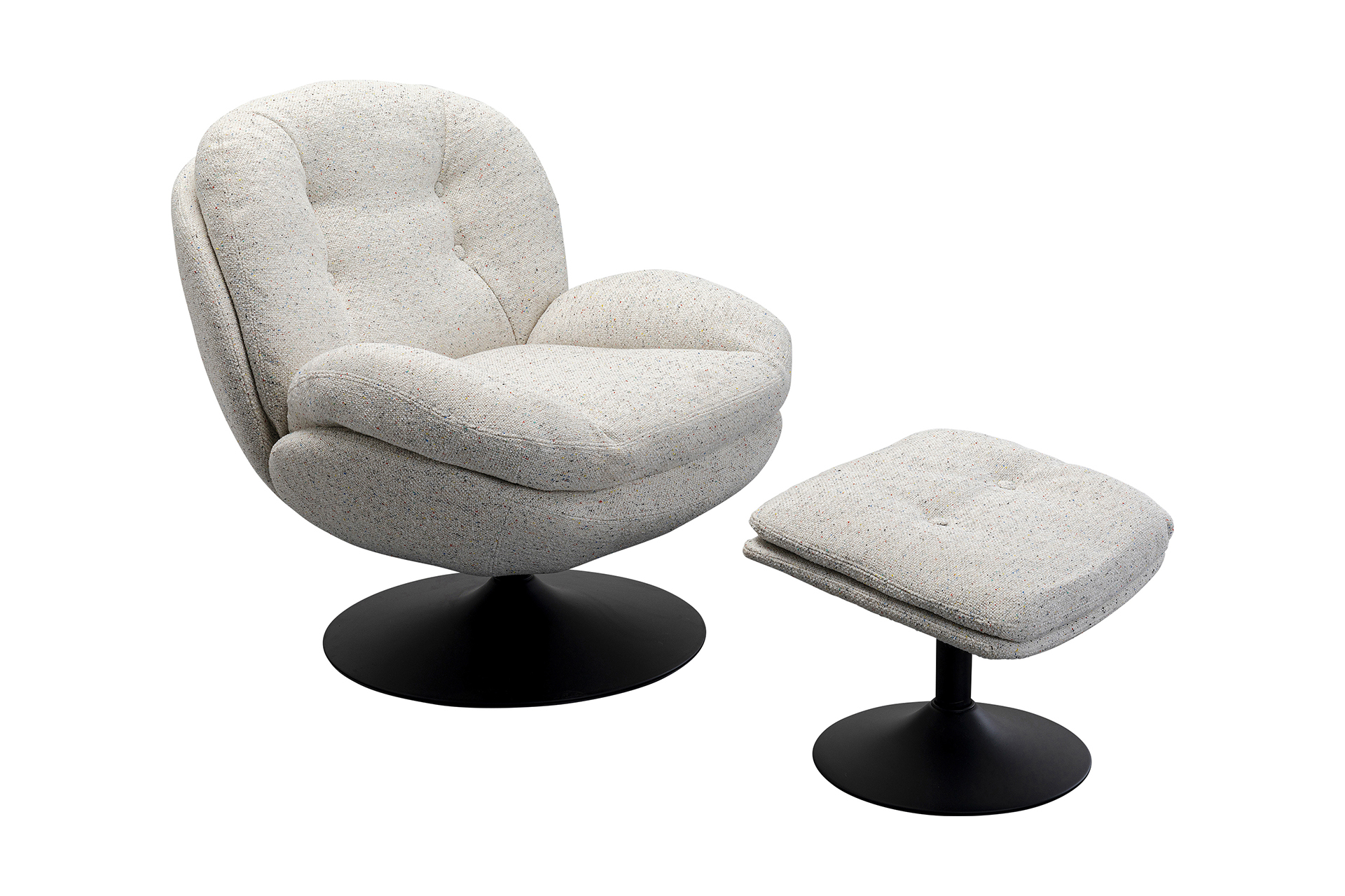 KARE Sessel mit Hocker STANFORD KARE Sessel mit Hocker STANFORD