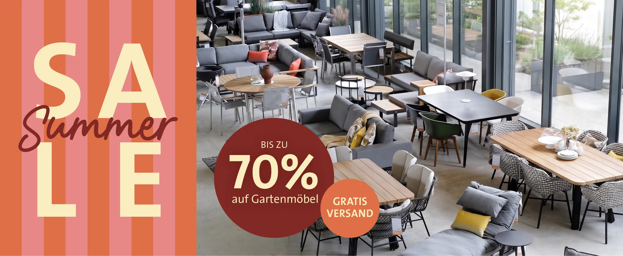 Summer Sale – bis zu 70 % auf Gartenmöbel!