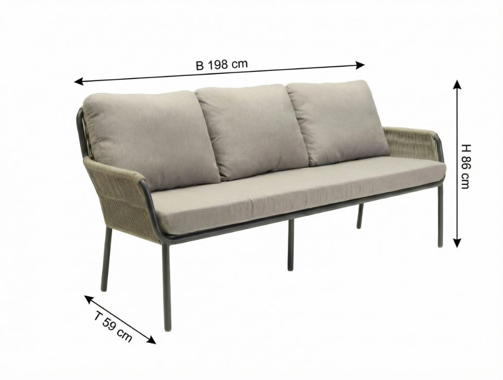 LC GARDEN Gartenbank COMO