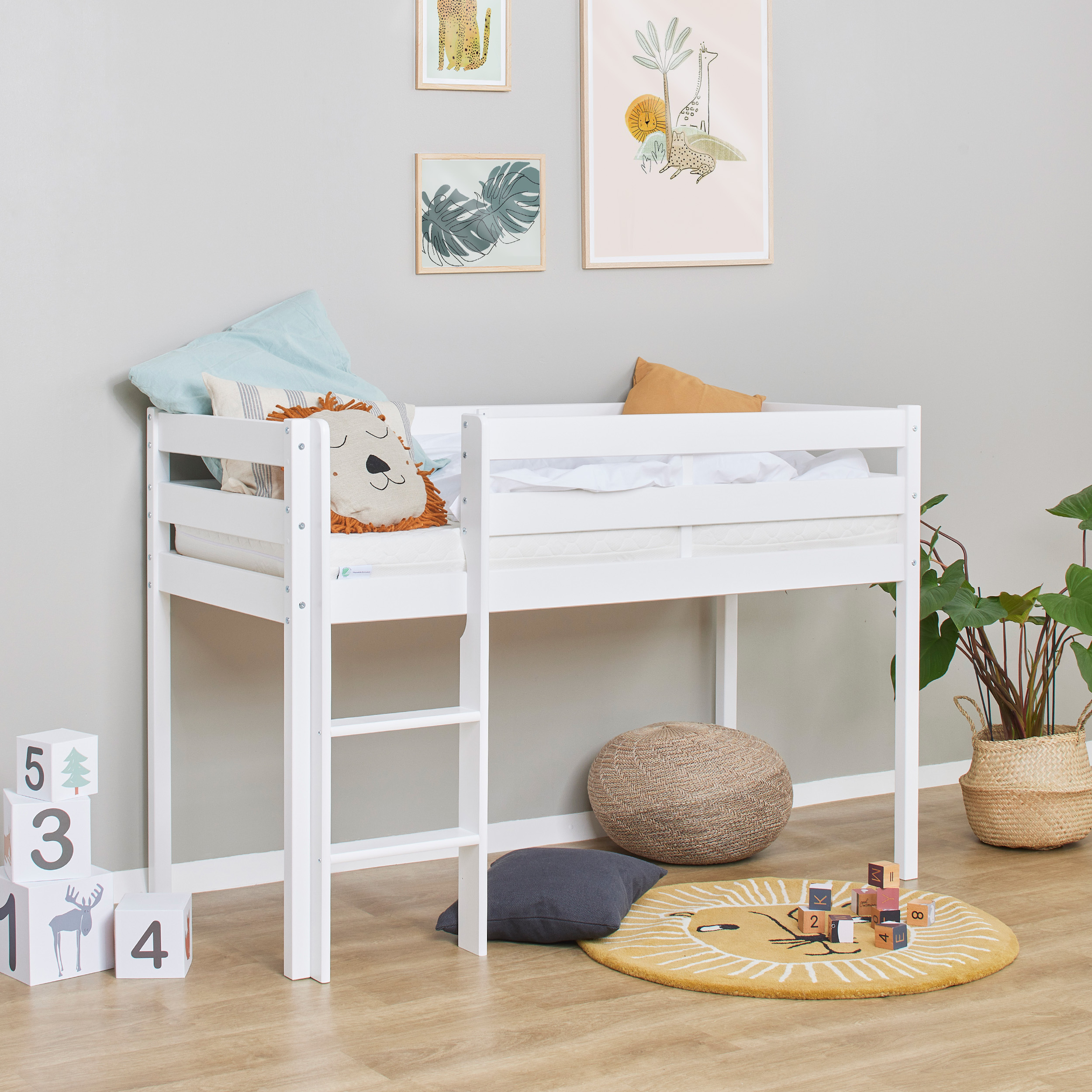 HOPPEKIDS ECO COMFORT half loft bed