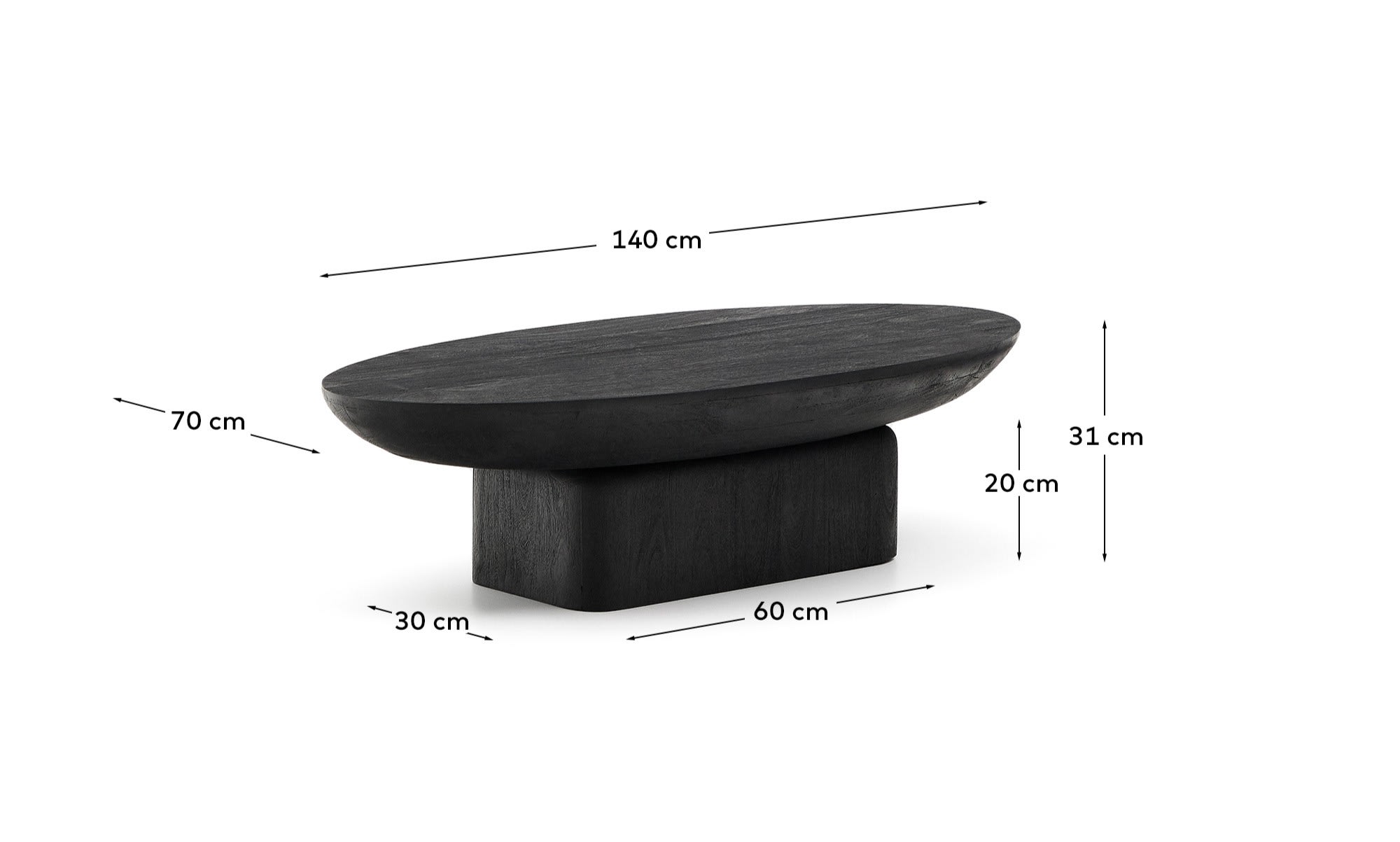 KAVE HOME Couchtisch OVAK