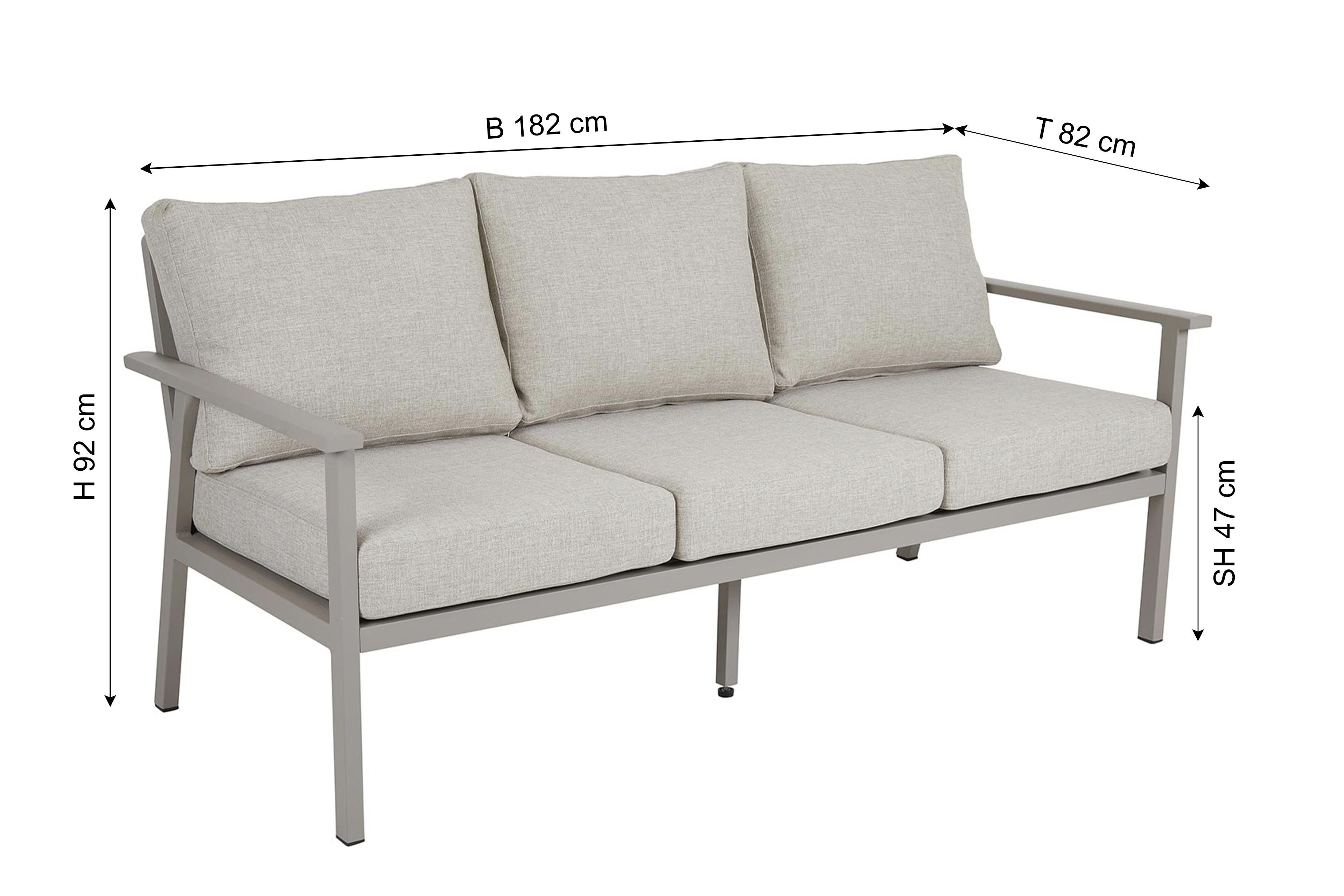 BRAFAB Gartensofa SAMVARO