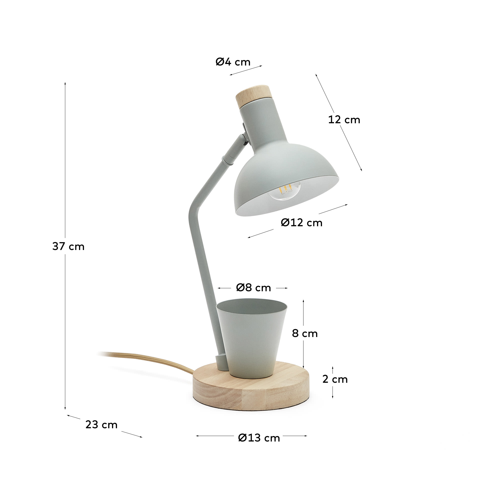 KAVE HOME Schreibtischlampe KATIA