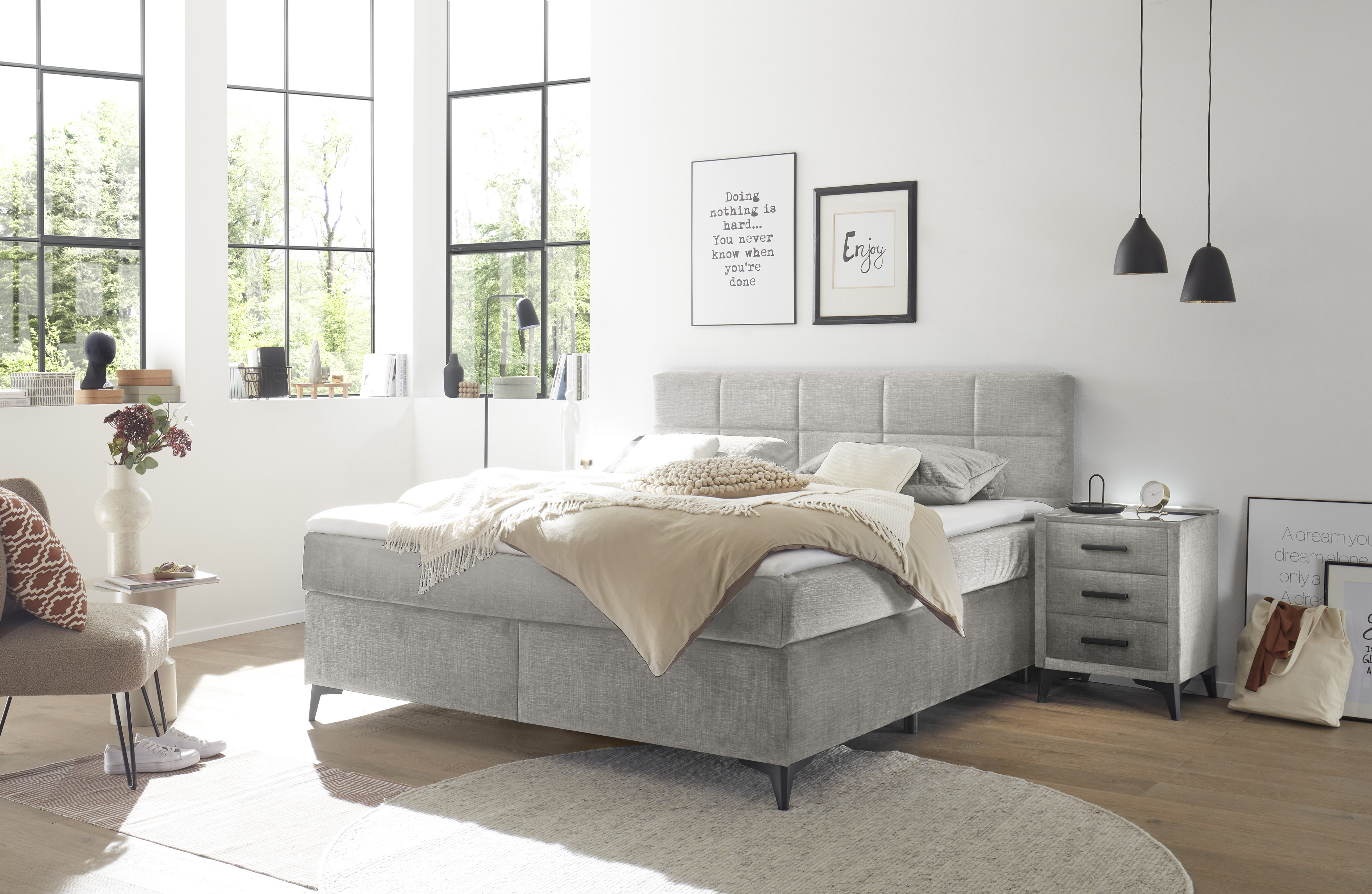 ED LIFESTYLE Lit boxspring NAVARRA
