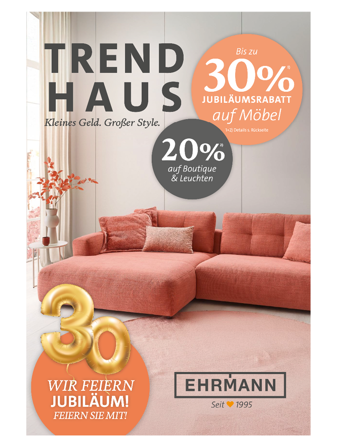 Geburtstagswochen – Prospekt Trendhaus