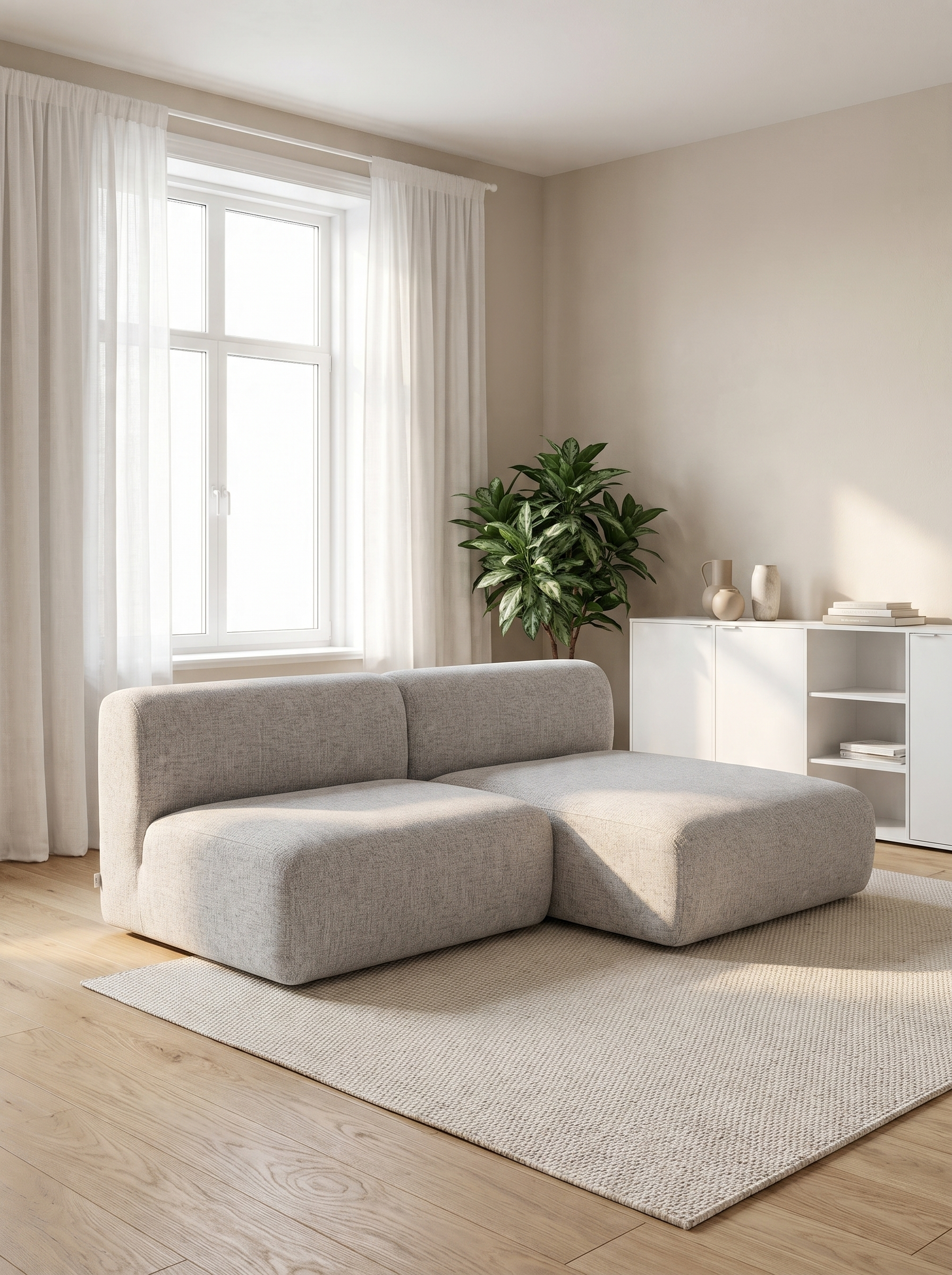 Faee Canapé d’angle modulaire ELIN
