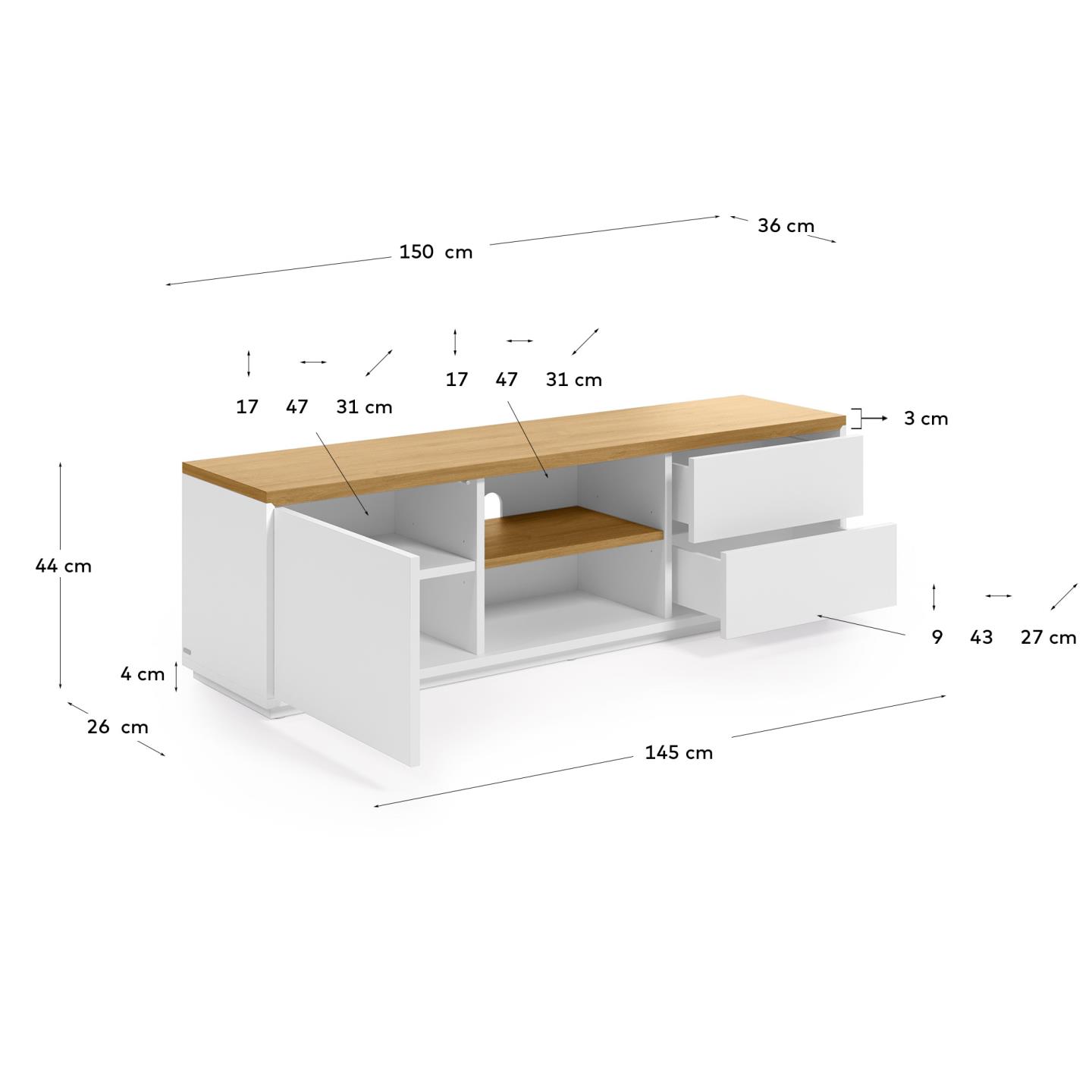 KAVE HOME Lowboard ABILEN